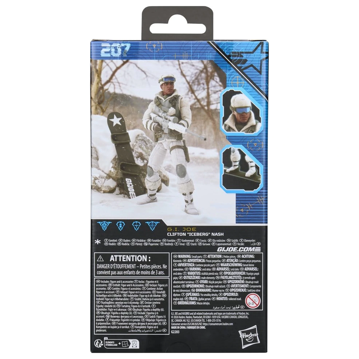 G.I. Joe Classified Series Akcijska figura #207 Clifton "Iceberg" Nash 15 cm fotografija proizvoda