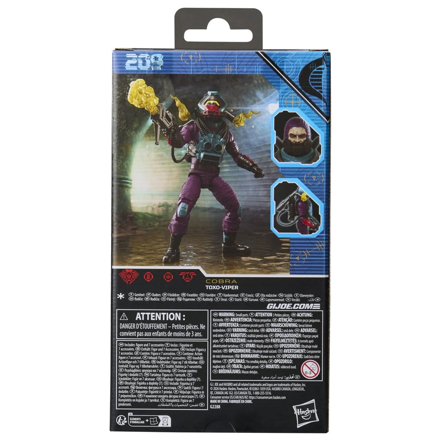 G.I. Joe Classified Series Akcijska figura #209 Toxo-Viper 15 cm fotografija proizvoda