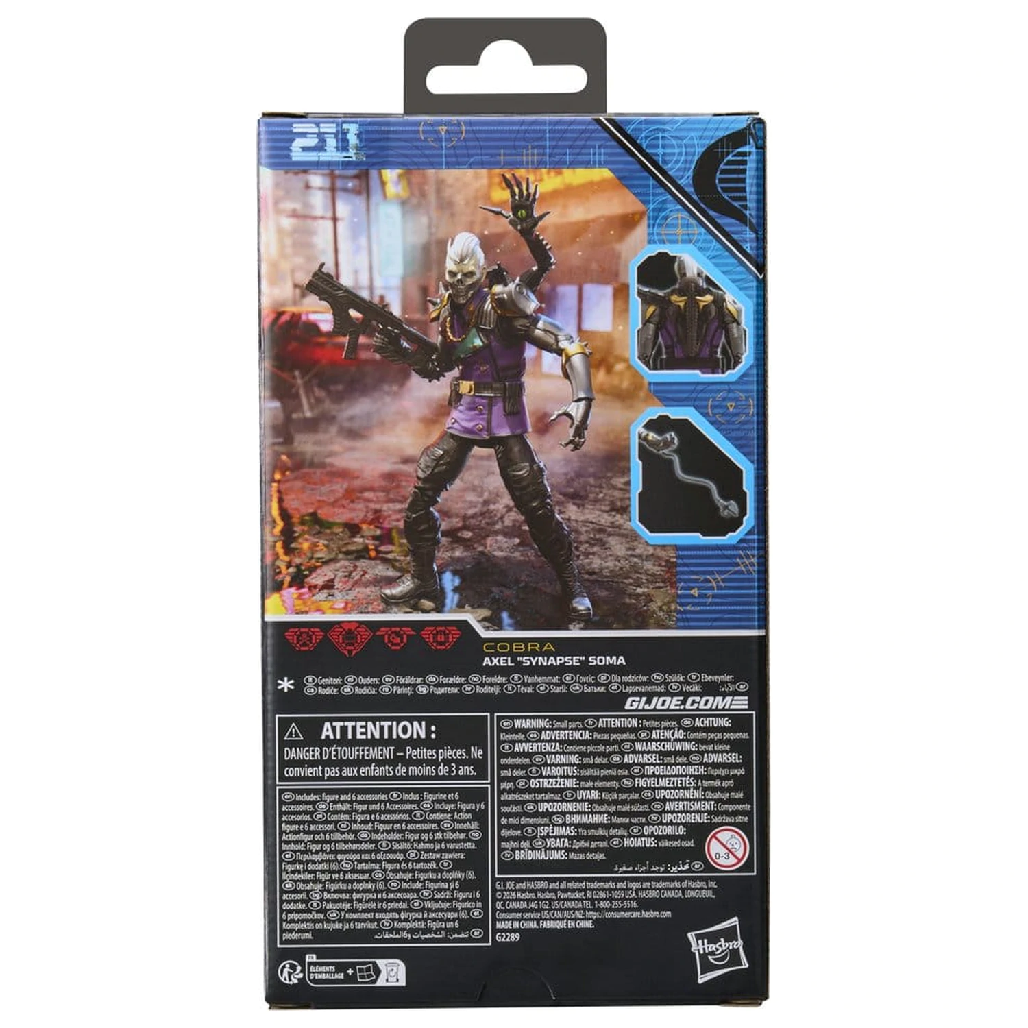 G.I. Joe Classified Series Akcijska figura #211 Axel "Synapse" Soma 15 cm fotografija proizvoda