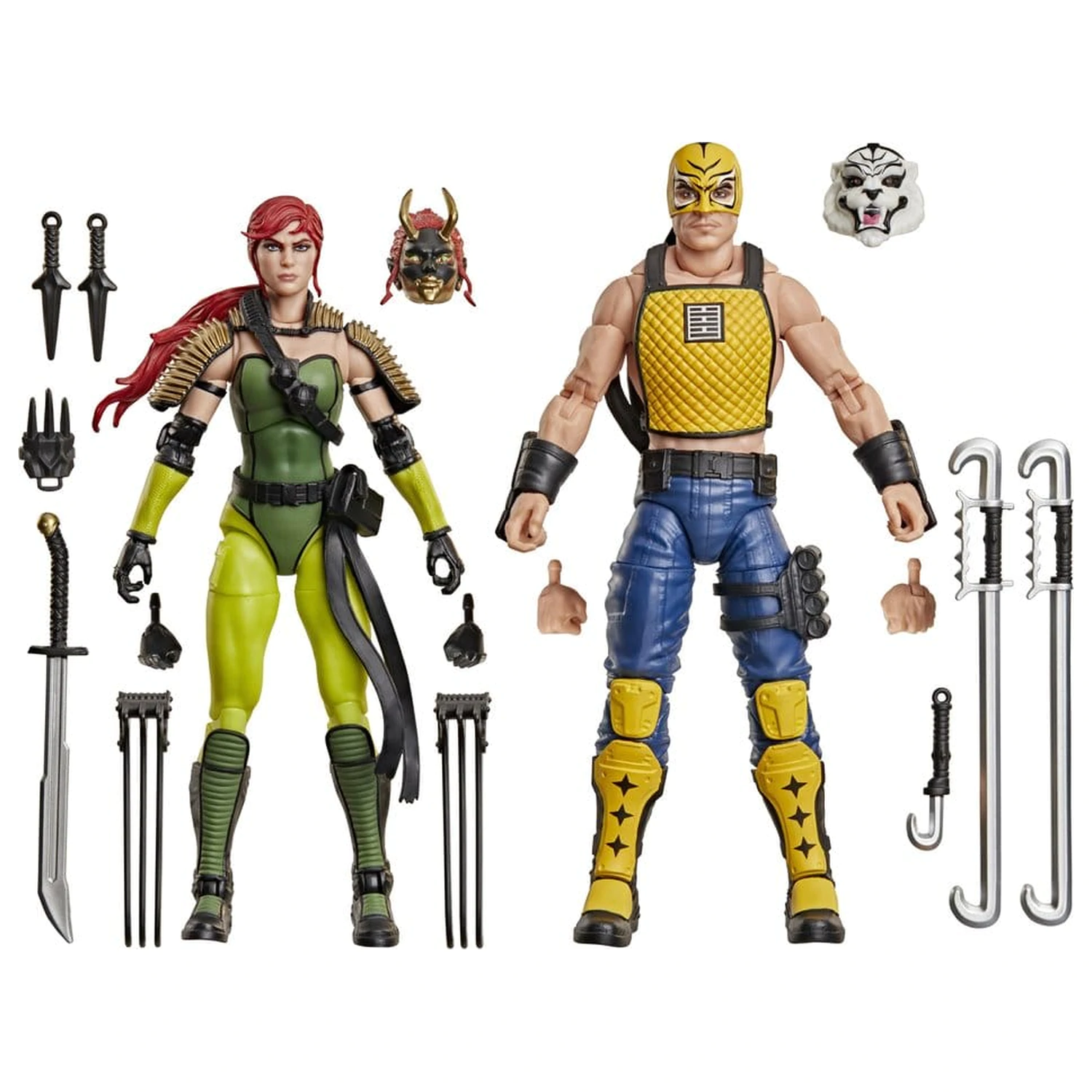 G.I. Joe Classified Series Akcijska figura dvostruko pakiranje #212 Ninja Force Scarlett & T'Jbang 15 cm fotografija proizvoda