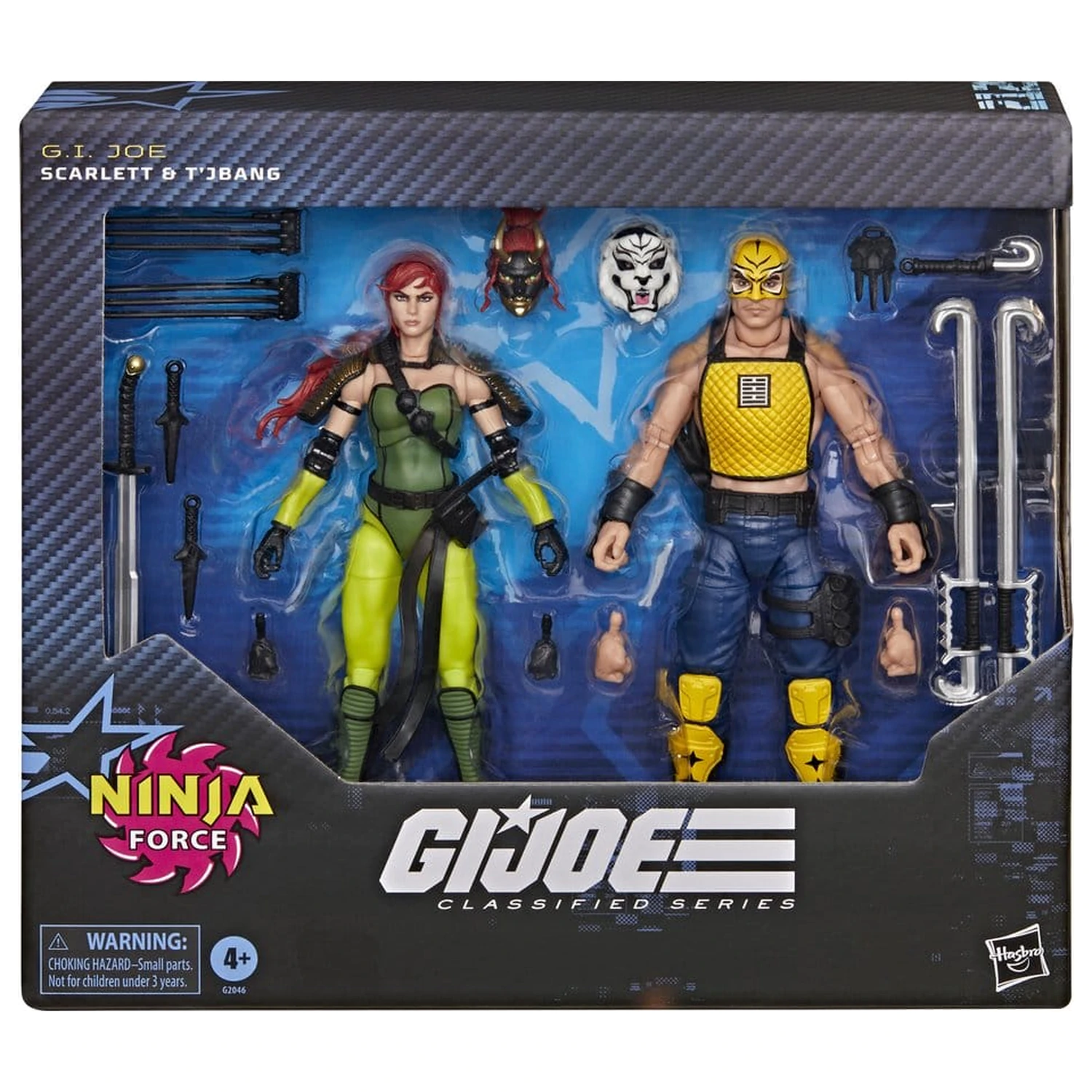 G.I. Joe Classified Series Akcijska figura dvostruko pakiranje #212 Ninja Force Scarlett & T'Jbang 15 cm fotografija proizvoda