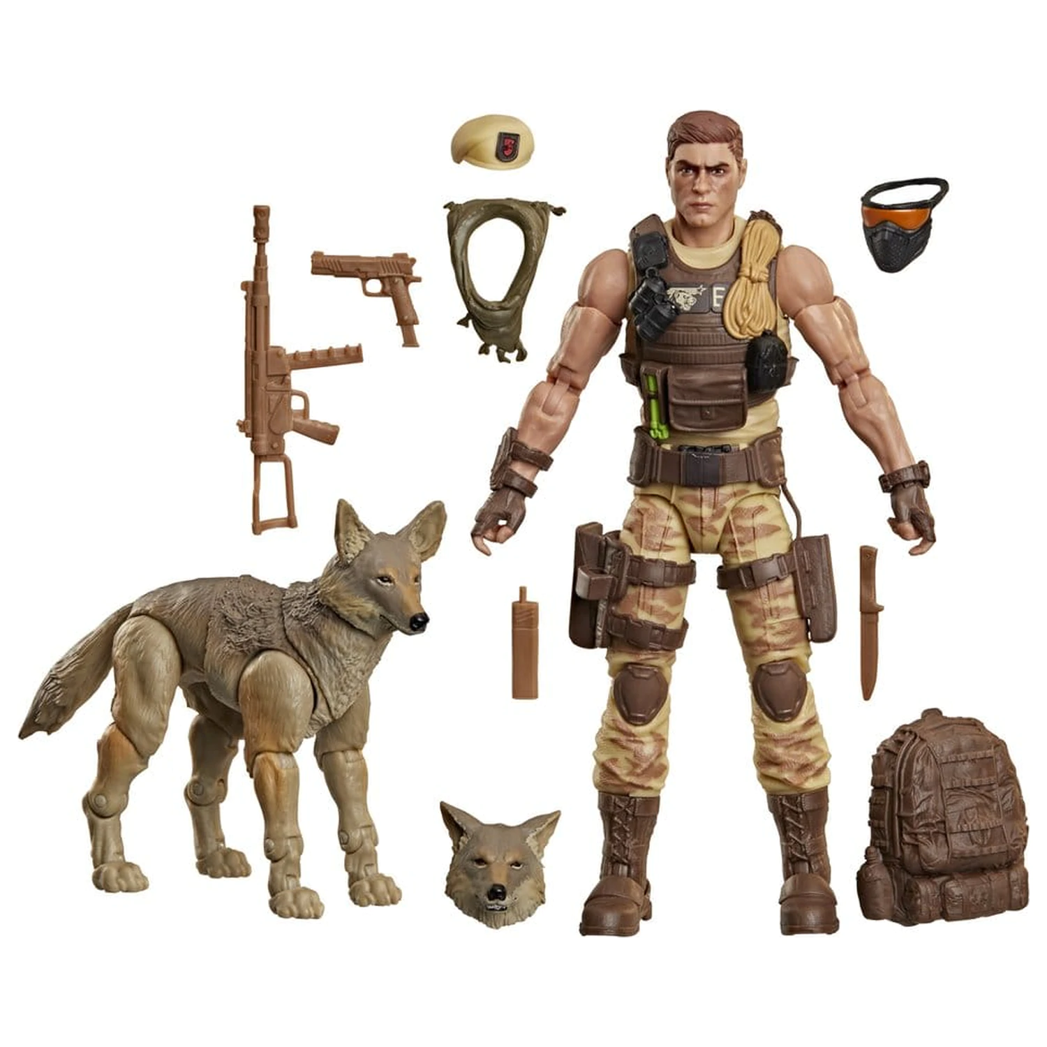 G.I. Joe Classified Series Akcijska figura #217 Dusty & Coyote Sandstorm 15 cm fotografija proizvoda