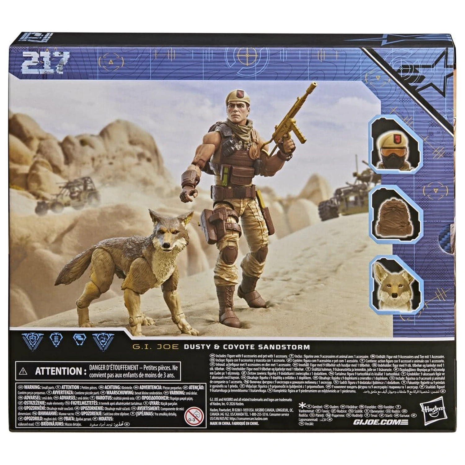 G.I. Joe Classified Series Akcijska figura #217 Dusty & Coyote Sandstorm 15 cm fotografija proizvoda