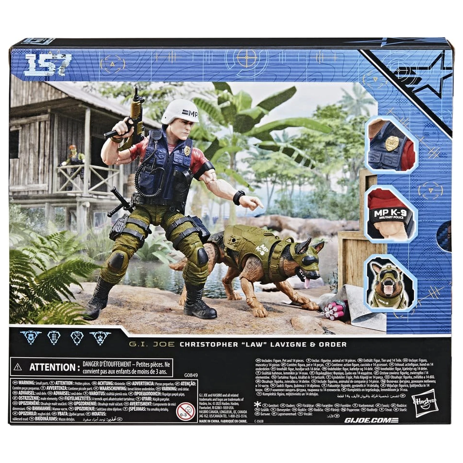 G.I. Joe Classified Series Akcijska figura #157 Christopher "Law" Lavigne & Order 15 cm fotografija proizvoda