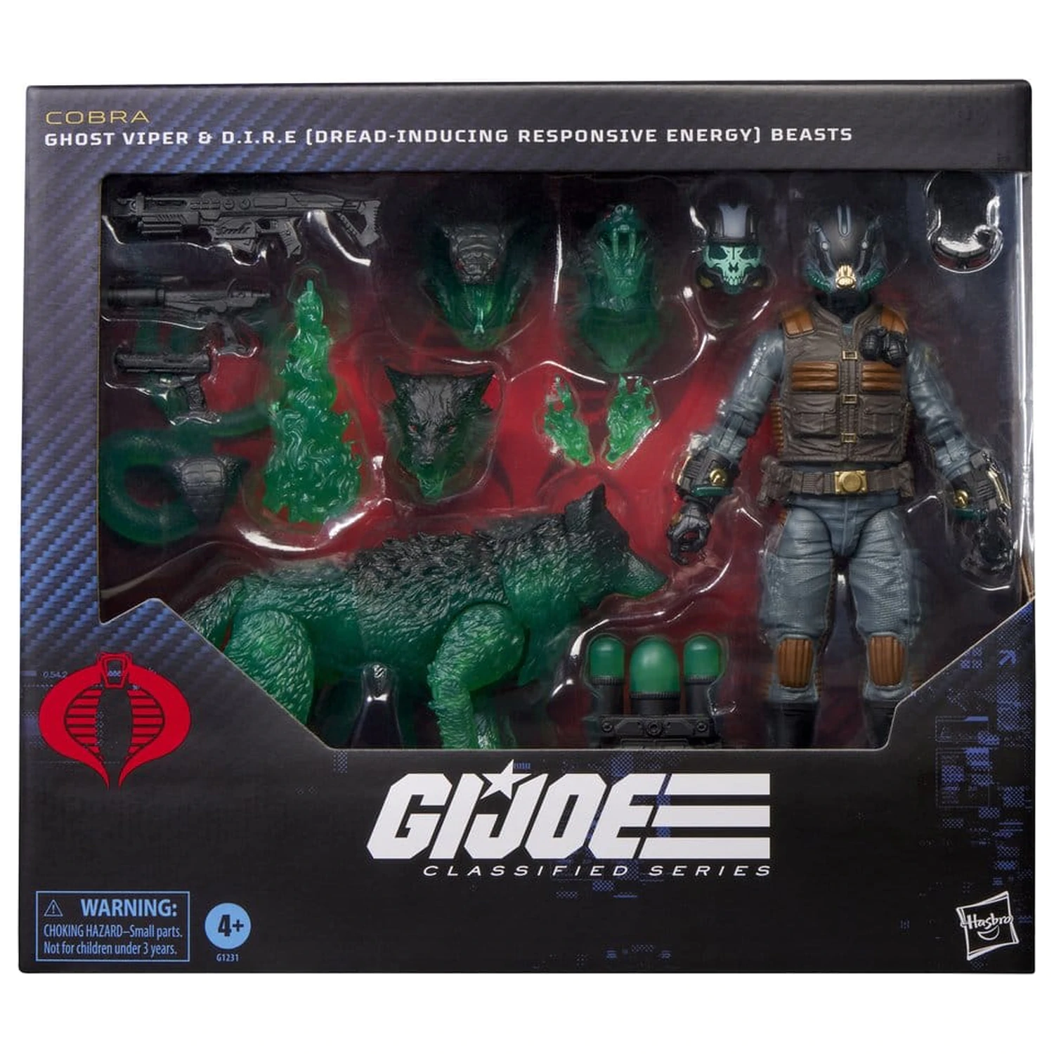 G.I. Joe Classified Series Akcijska figura #170 Ghost Viper & D.I.R.E. Beasts 15 cm fotografija proizvoda