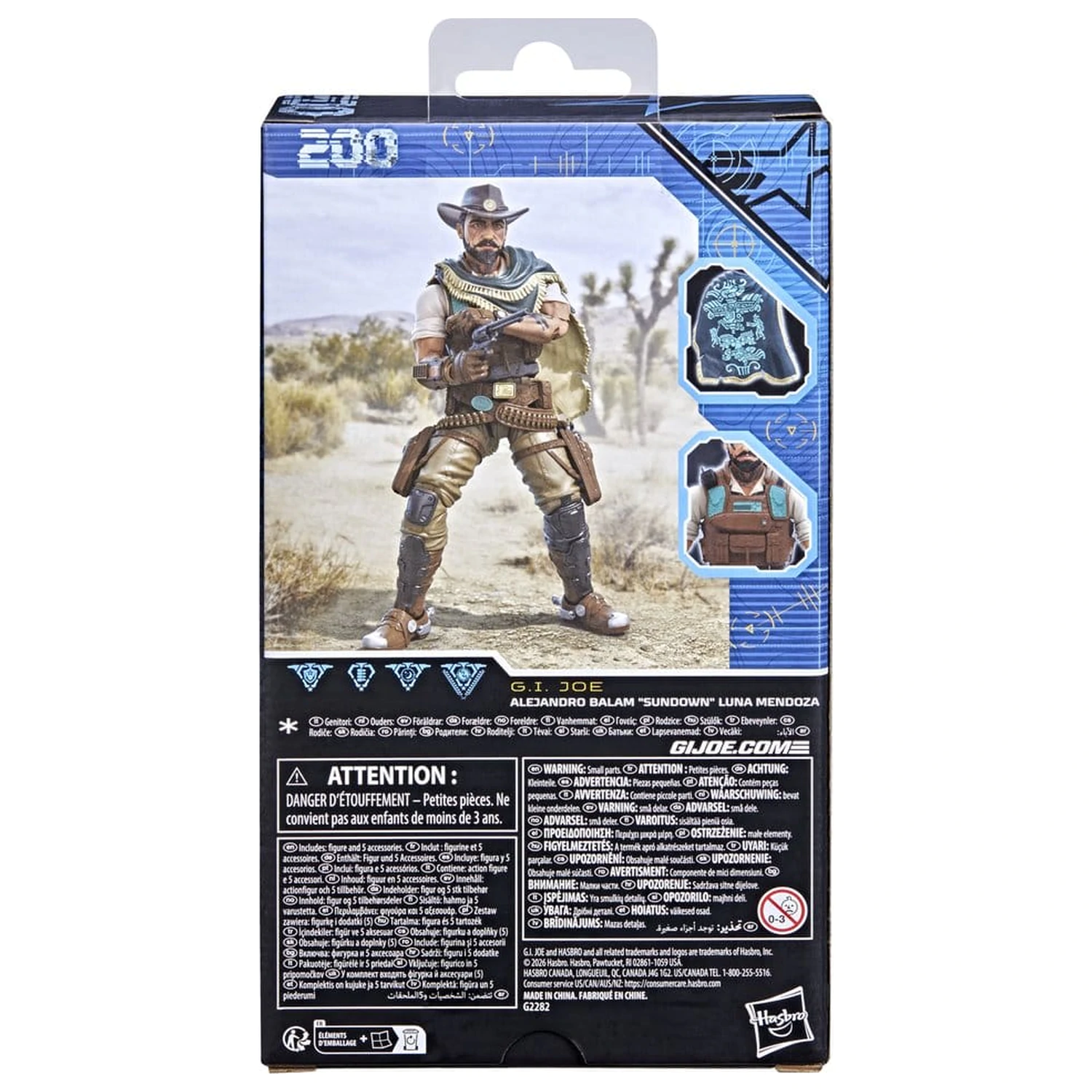 G.I. Joe Classified Series Akcijska figura #200 Alejandro Balam "Sundown" Luna Mendoza 15 cm fotografija proizvoda