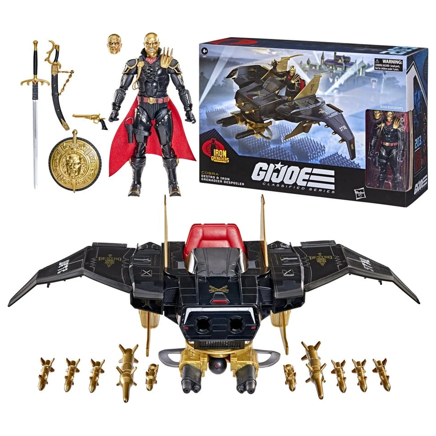 G.I. Joe Classified Series Akcijska figura i set vozila #203 Destro & Iron Grenadier Despoiler 15 cm fotografija proizvoda