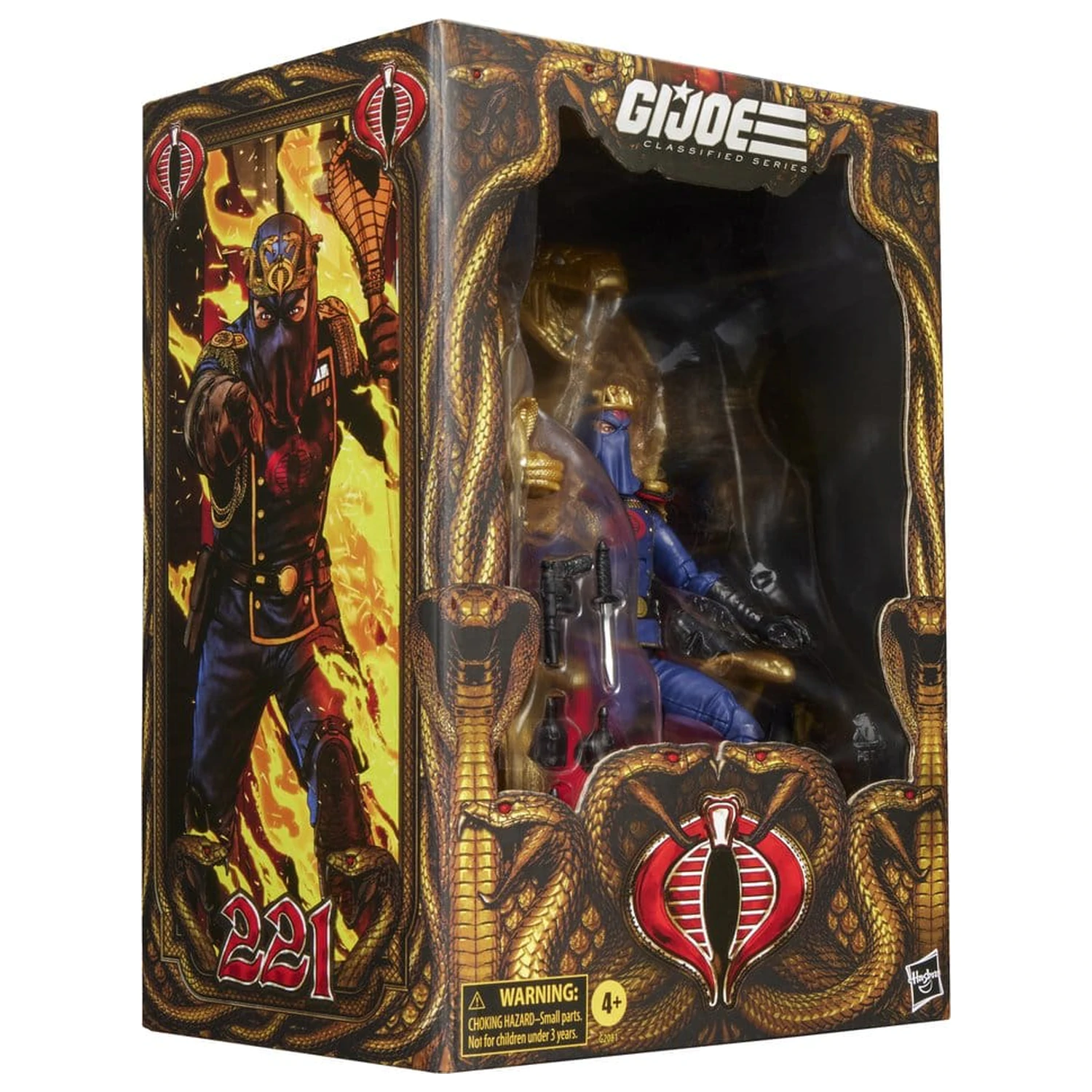 G.I. Joe Classified Series Akcijska figura Cobra Commander in Dress Uniform & Throne 15 cm fotografija proizvoda