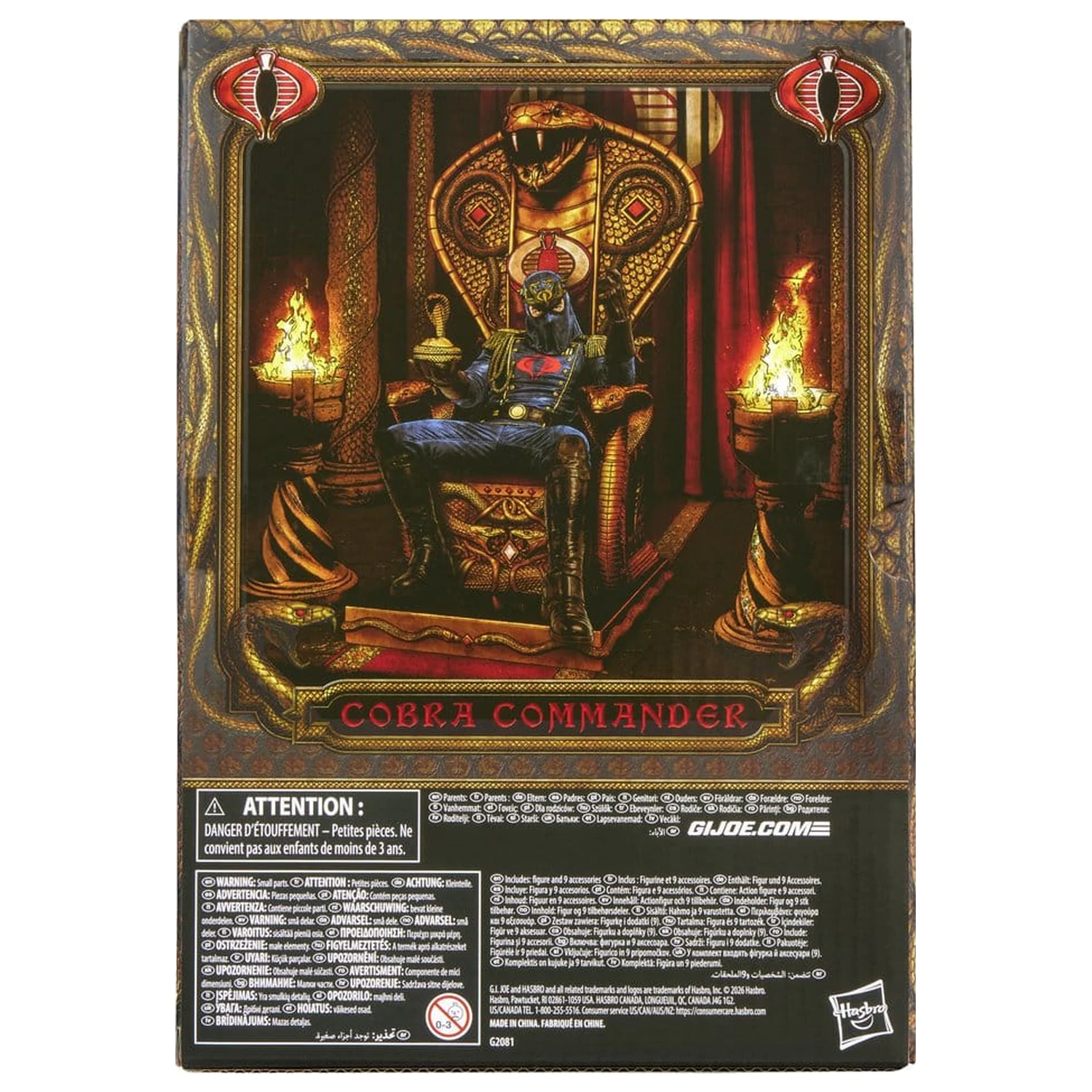G.I. Joe Classified Series Akcijska figura Cobra Commander in Dress Uniform & Throne 15 cm fotografija proizvoda