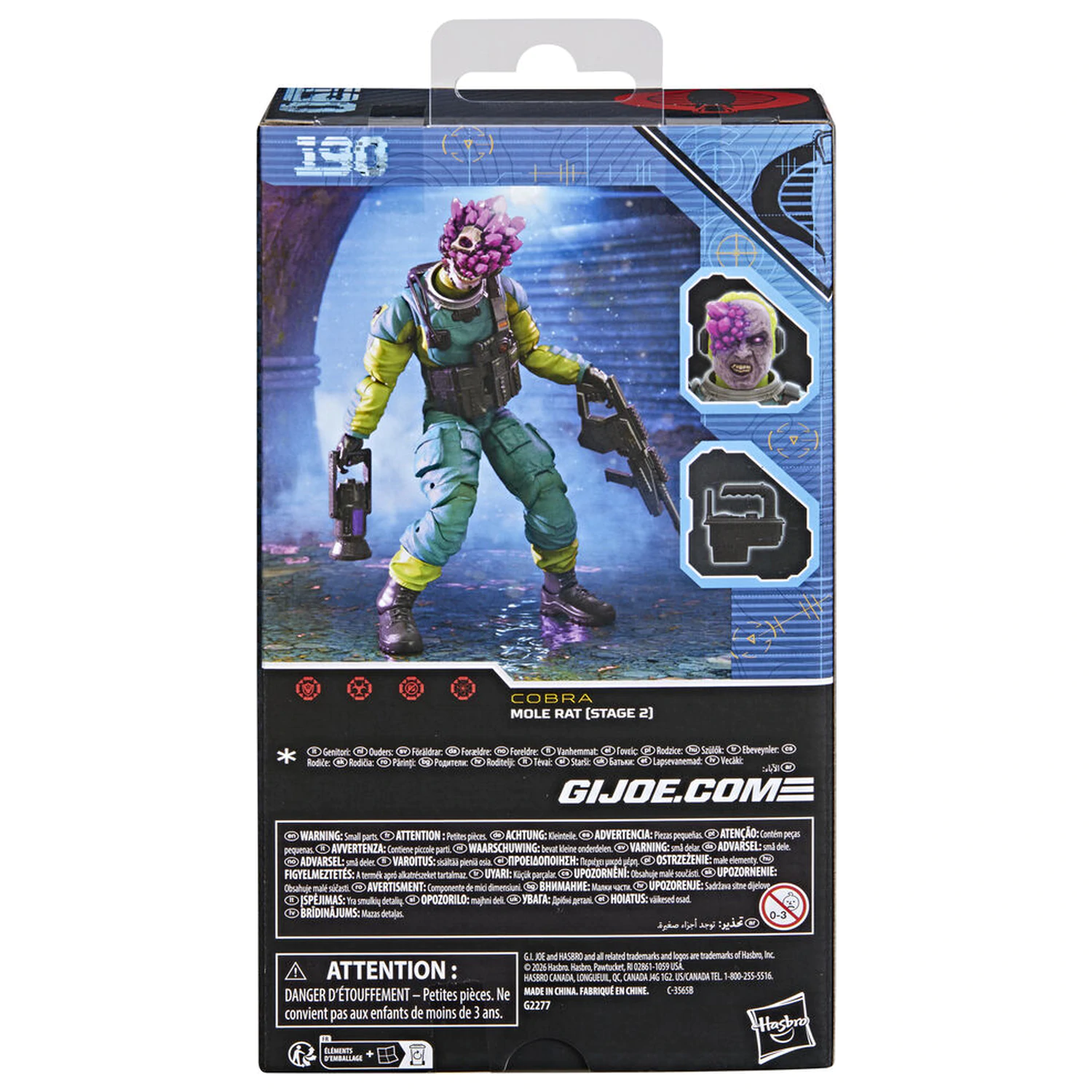 G.I. Joe Classified Series Cobra Mole Rat Stage 2 figura 15cm fotografija proizvoda