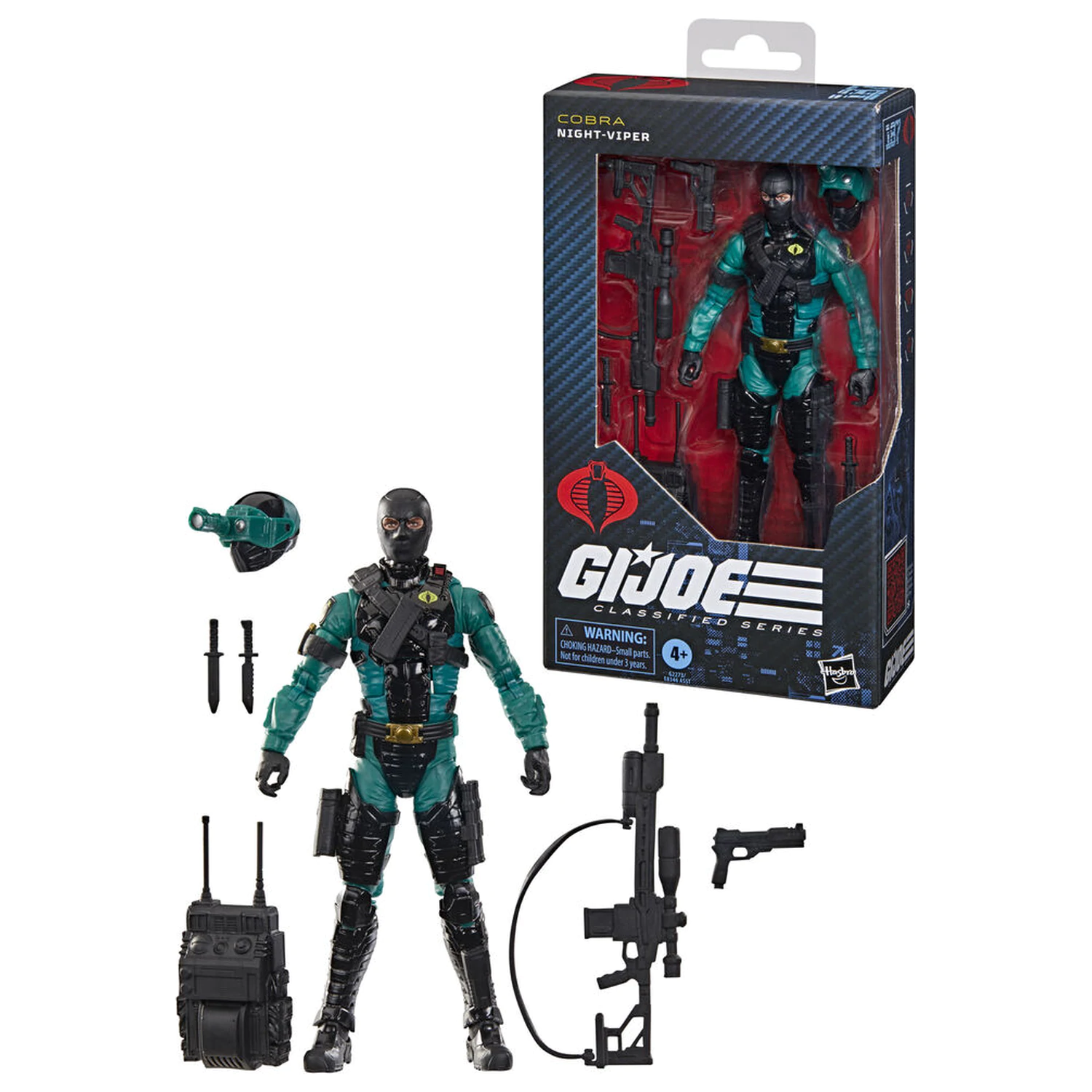 G.I. Joe Classified Series Cobra Night-Viper figura 15 cm fotografija proizvoda