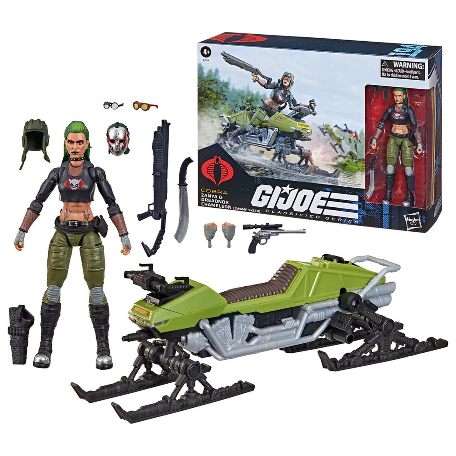 G.I. Joe Classified Series Cobra Zanya and Dreadnok Chameleon figura 15cm fotografija proizvoda