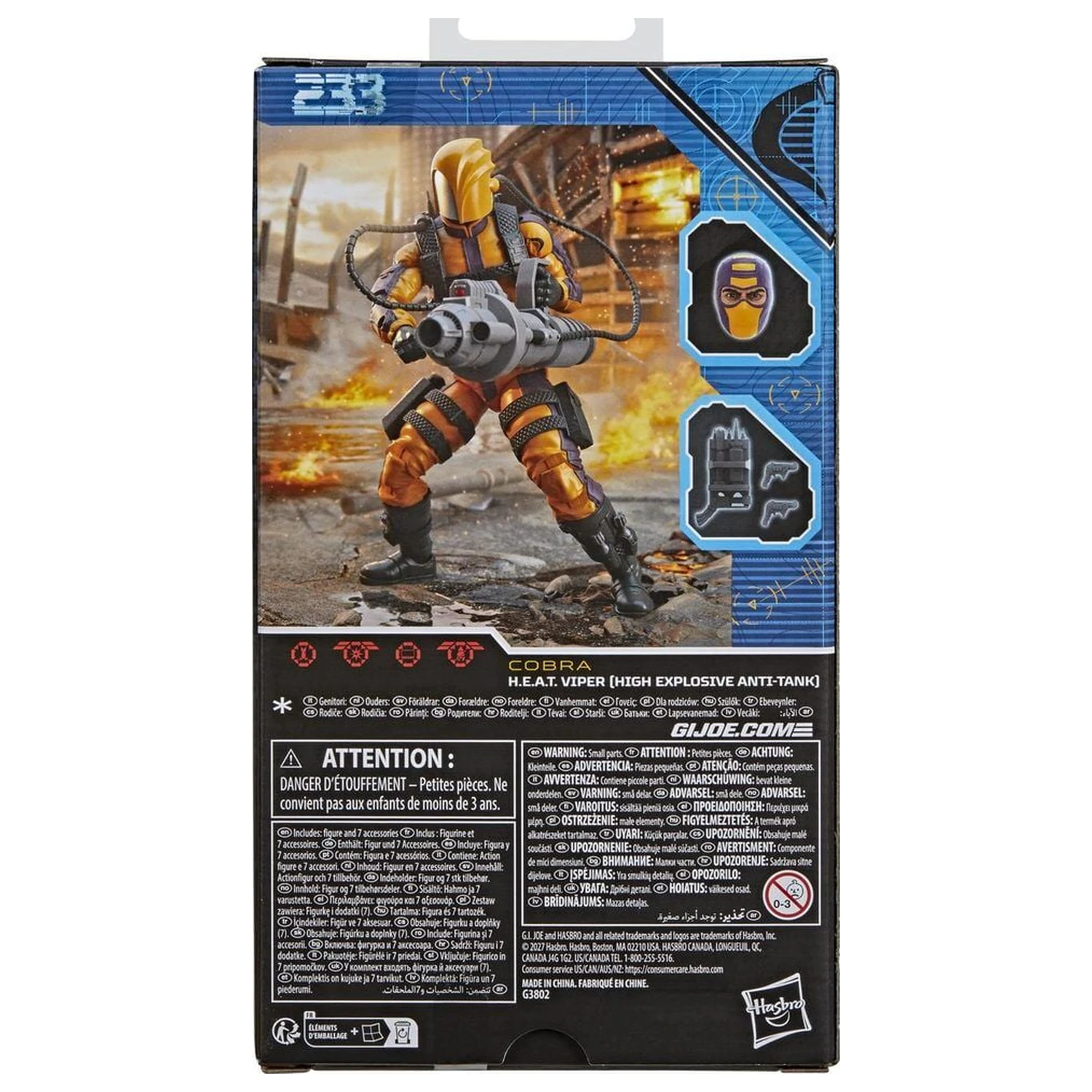 G.I. Joe Classified Series H.E.A.T. Viper figura 15 cm fotografija proizvoda