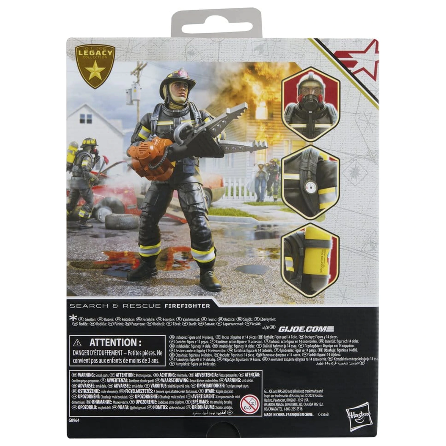 G.I. Joe Classified Series Legacy Collection Akcijska figura Search & Rescue Firefighter 15 cm fotografija proizvoda