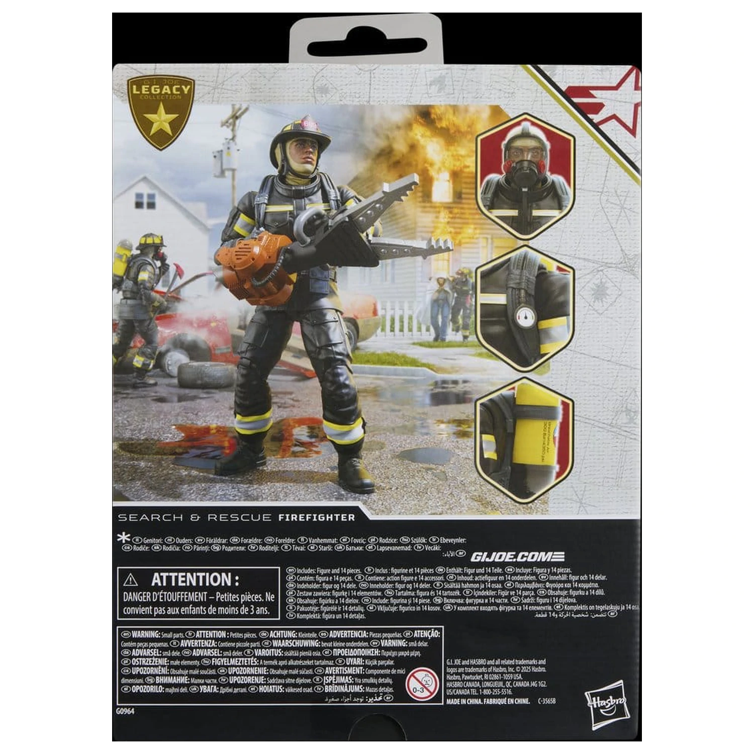 G.I. Joe Classified Series Legacy Collection Akcijska figura Search & Rescue Firefighter 15 cm fotografija proizvoda