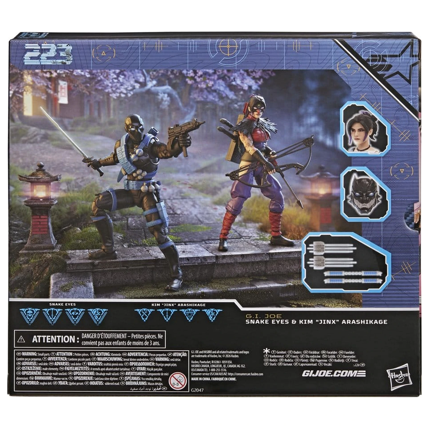 G.I. Joe Classified Series Akcijska figura 2-Pack Snake Eyes & Kim "Jinx" Arashikage 15 cm fotografija proizvoda
