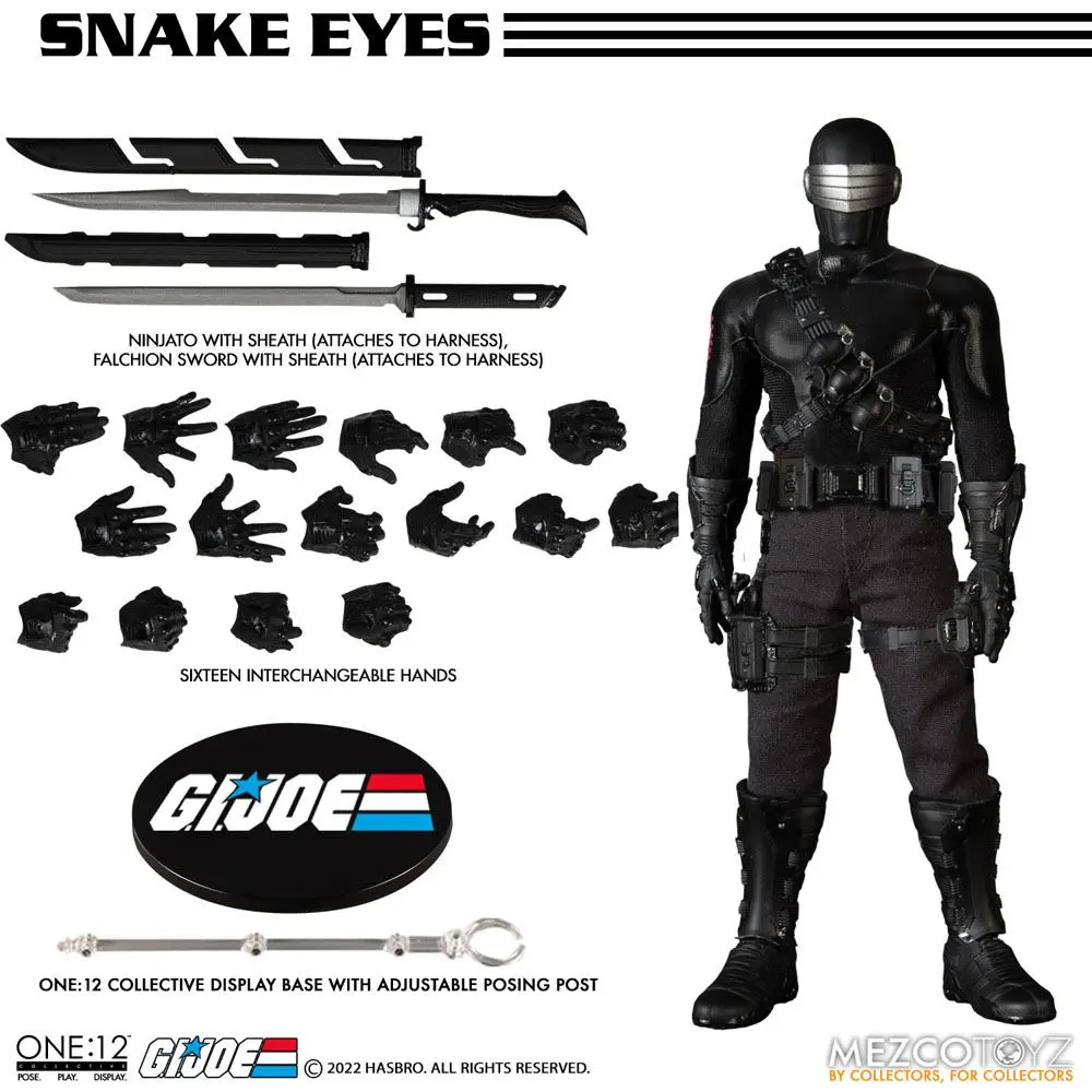 G.I. Joe Light-Up akcijska figura 1/12 Snake Eyes Deluxe Edition 17 cm fotografija proizvoda