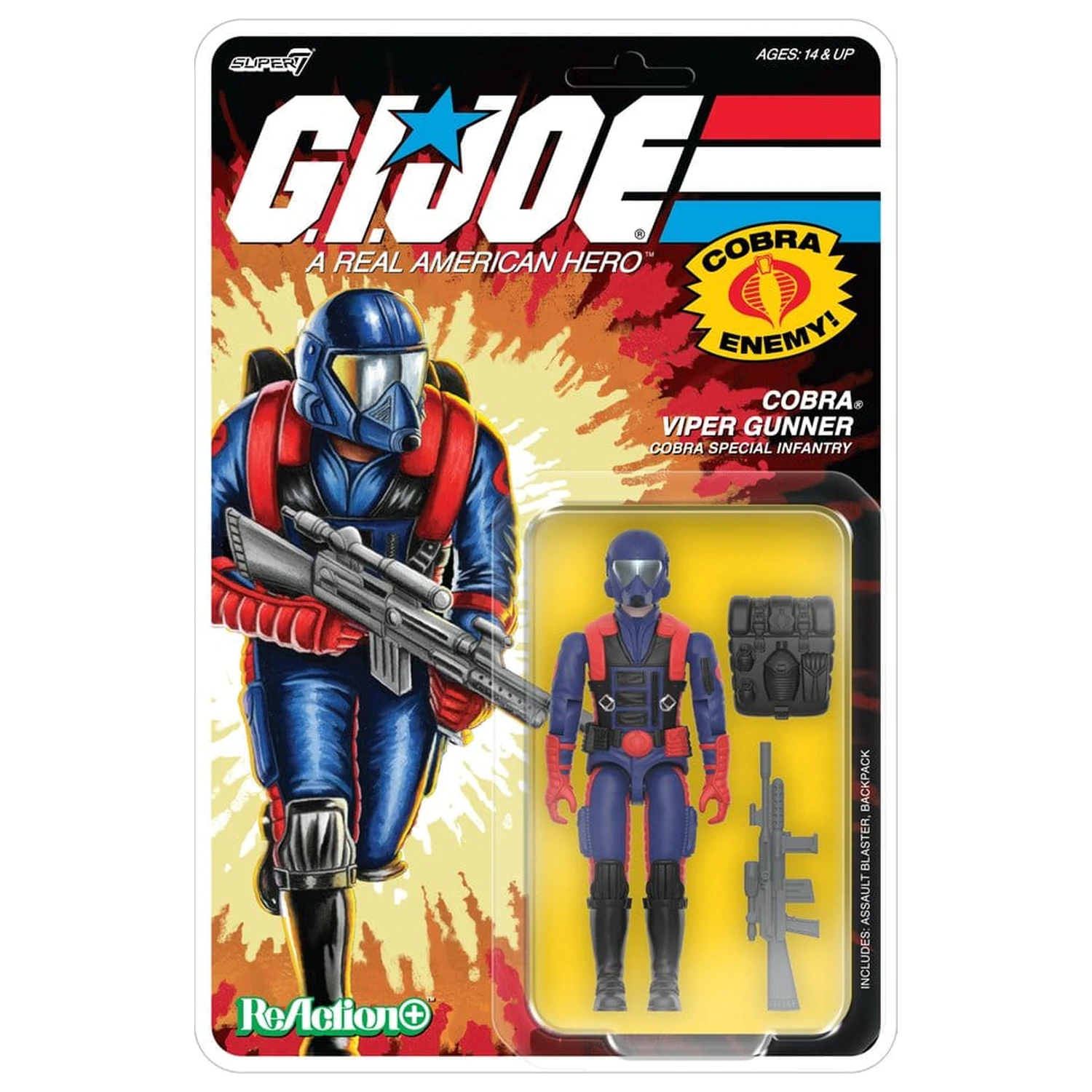 G.I. Joe ReAction+ figura Val 09 Cobra Viper Gunner fotografija proizvoda