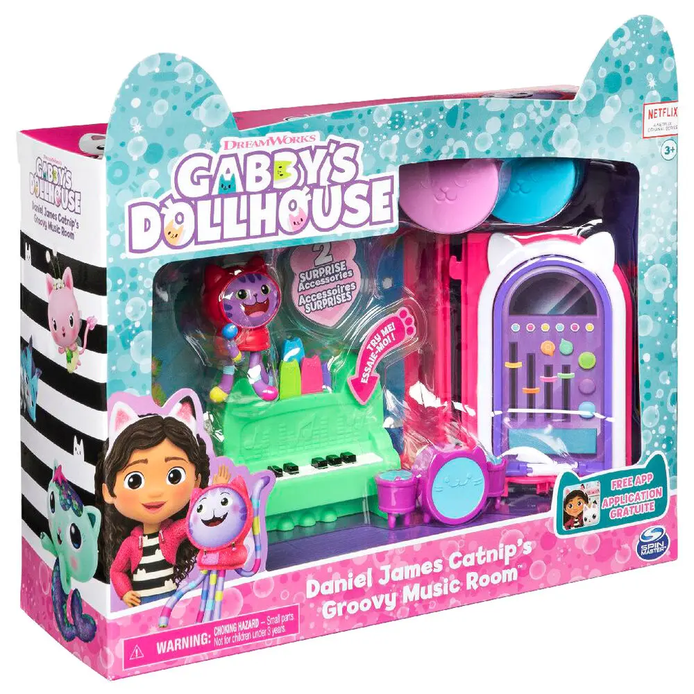 Gabbys Dollhouse Daniel James Catnips Groovy glazbena soba fotografija proizvoda