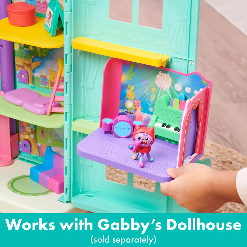 Gabbys Dollhouse Daniel James Catnips Groovy glazbena soba fotografija proizvoda