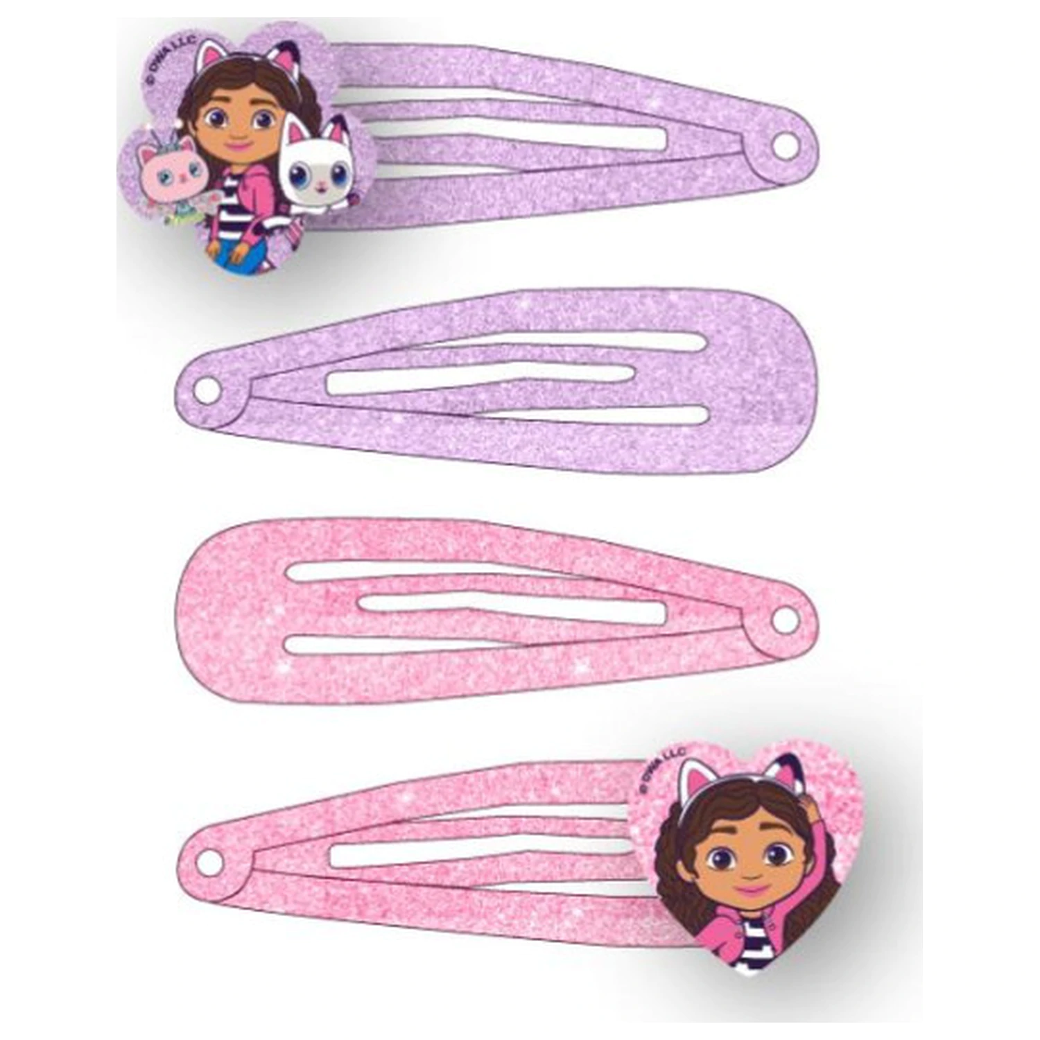 Gabi's Dollhouse Cat Adventures Ukosnice za kosu Set 4 komada fotografija proizvoda