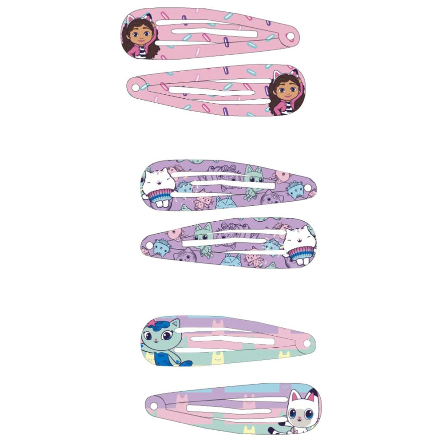 Gabi's Dollhouse Cat Adventures Ukosnice Set 6 komada fotografija proizvoda