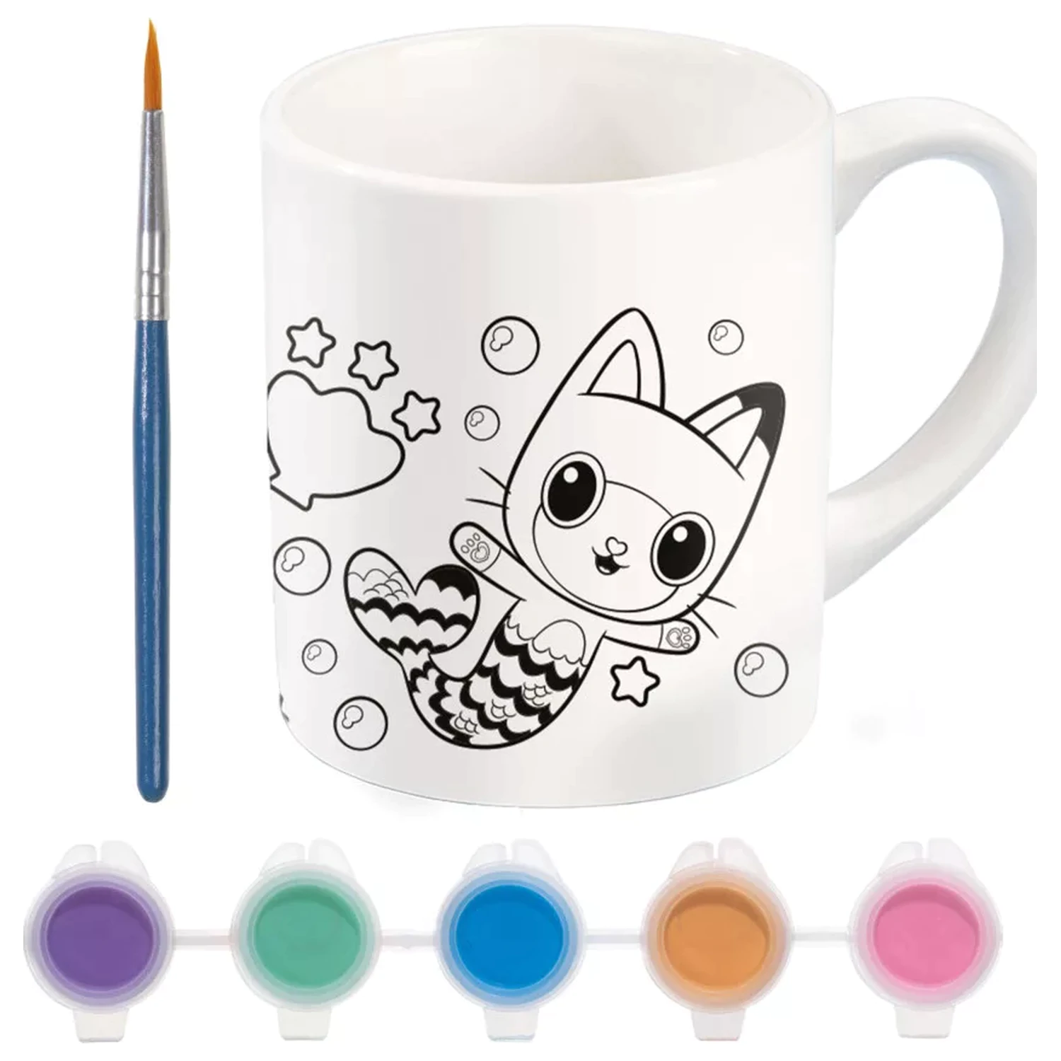 Gabi's Dollhouse Cats Paintable Porculanska šalica 235 ml fotografija proizvoda