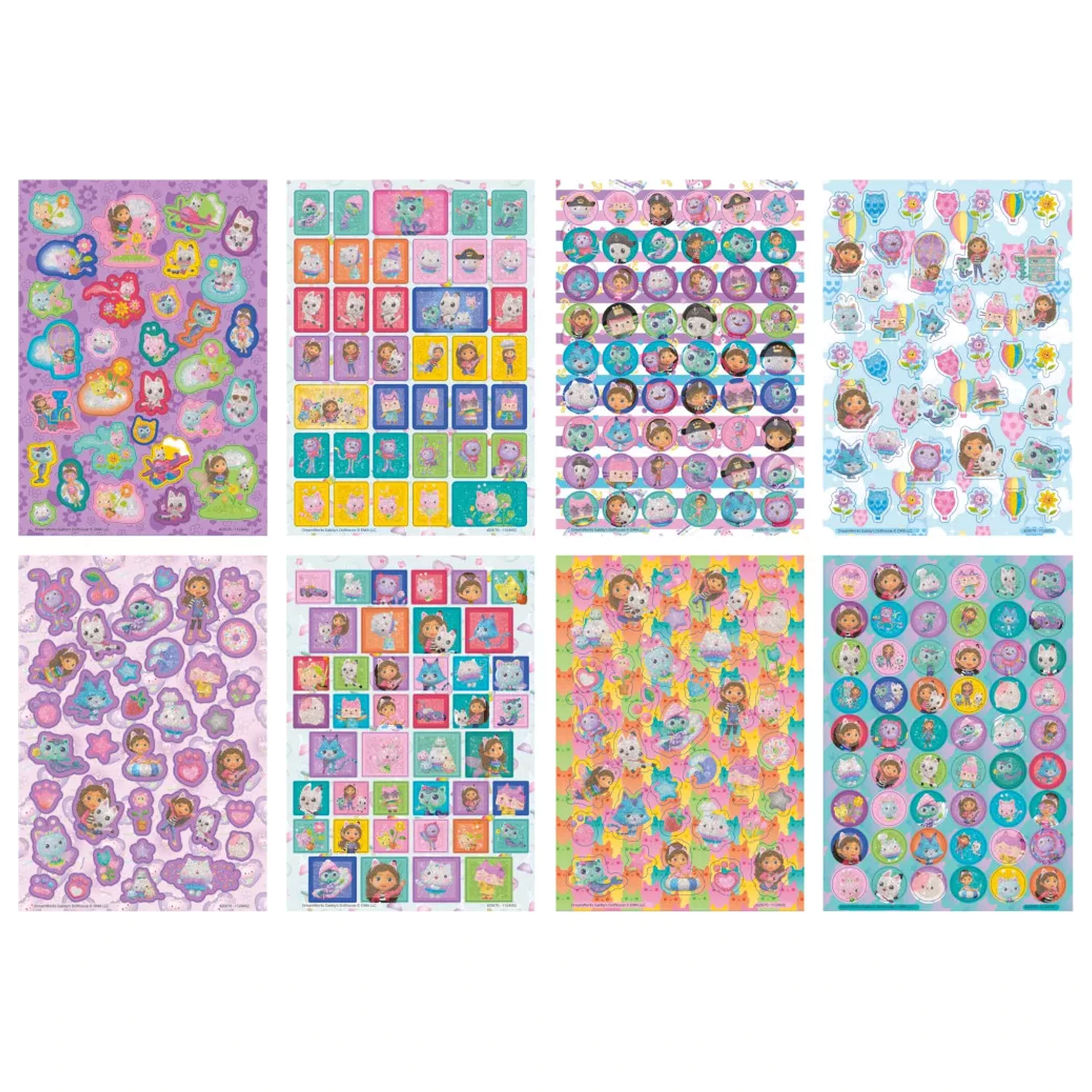 Gabi's Dollhouse Cats Sticker Pack 8 listova fotografija proizvoda
