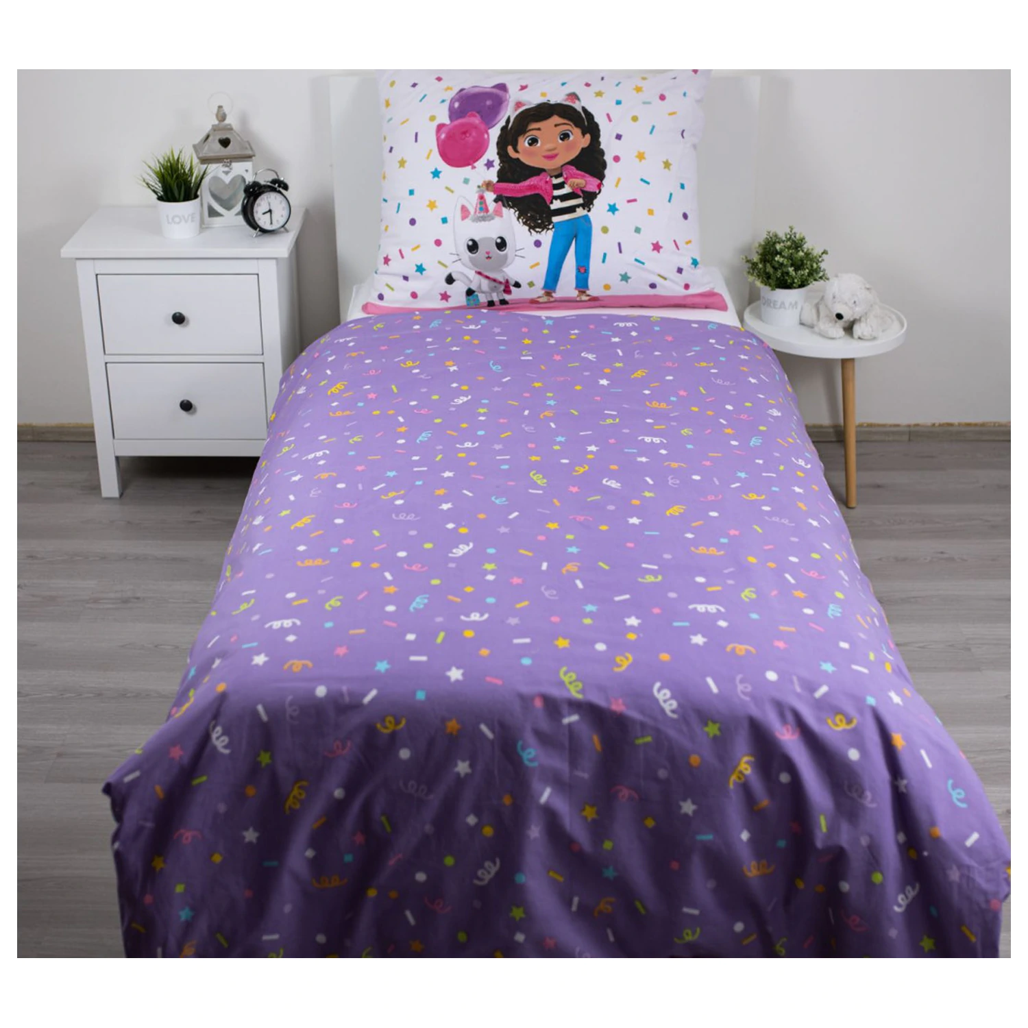 Gabi's Dollhouse Confetti navlaka za poplun fotografija proizvoda