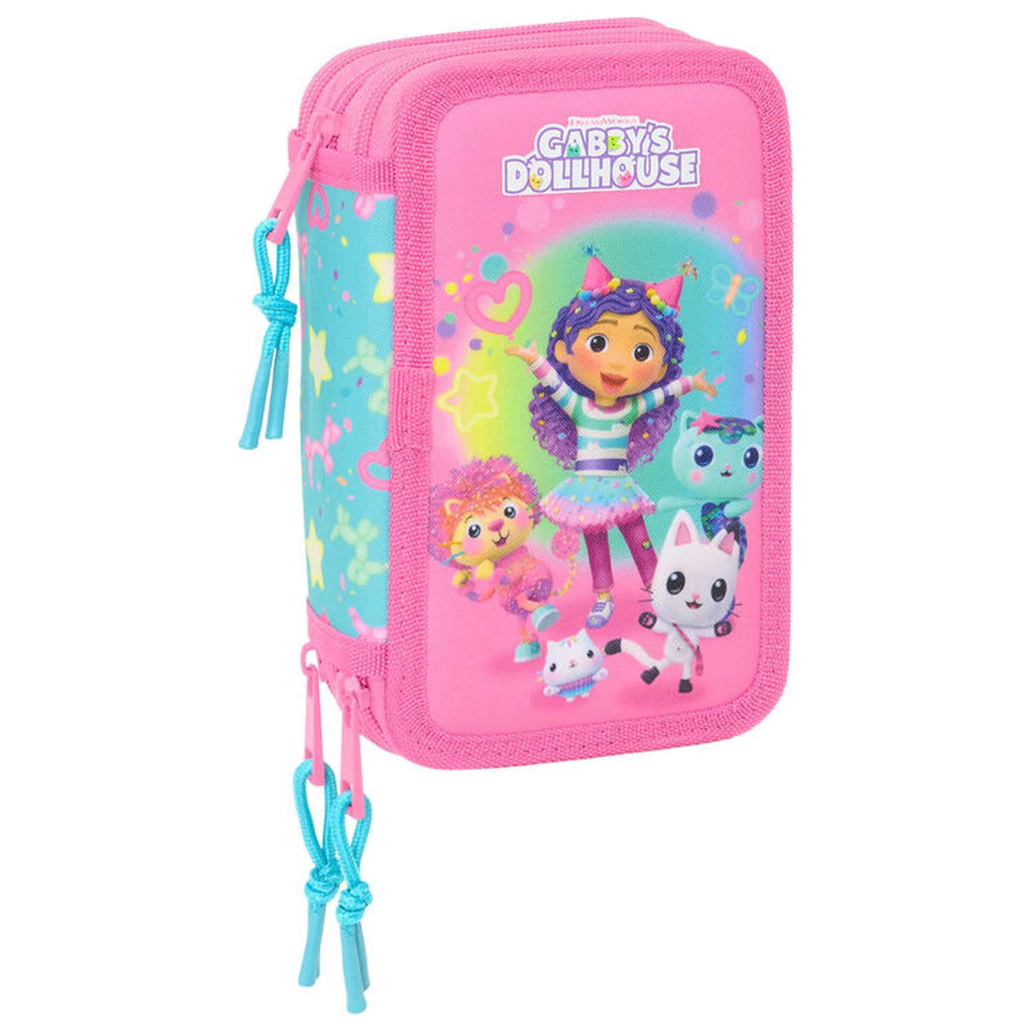 Gabbys Dollhouse Konfeti trostruka pernica 37 komada fotografija proizvoda