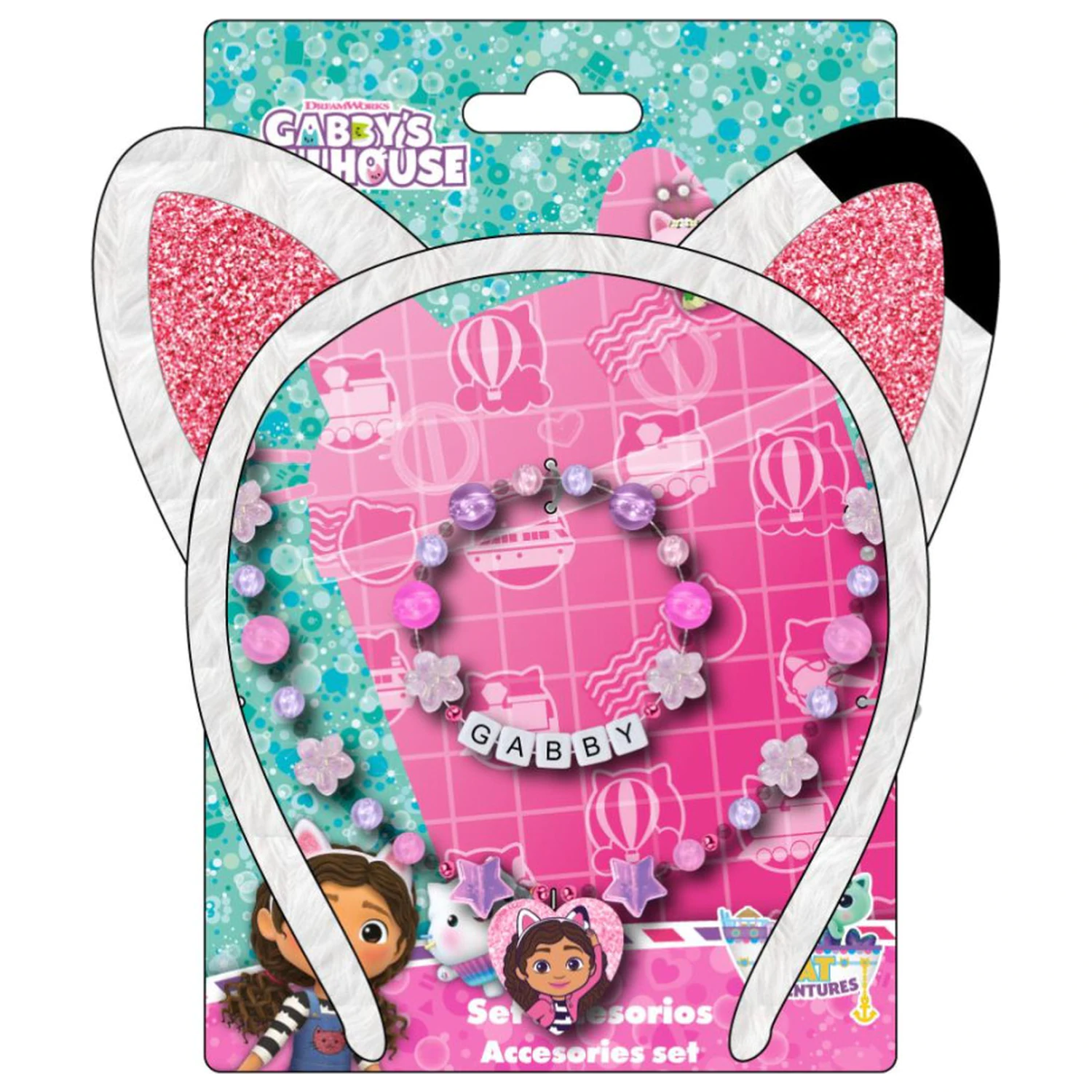 Gabi's Dollhouse Set cvjetnog nakita i trake za glavu fotografija proizvoda