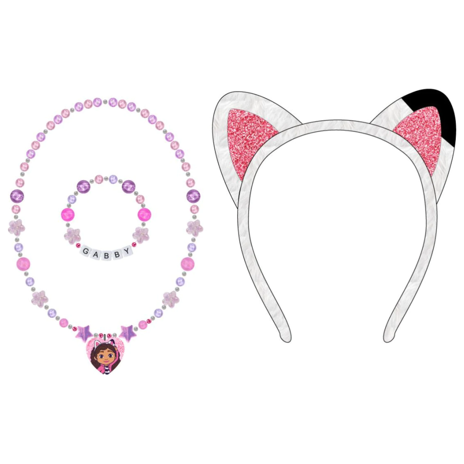 Gabi's Dollhouse Set cvjetnog nakita i trake za glavu fotografija proizvoda