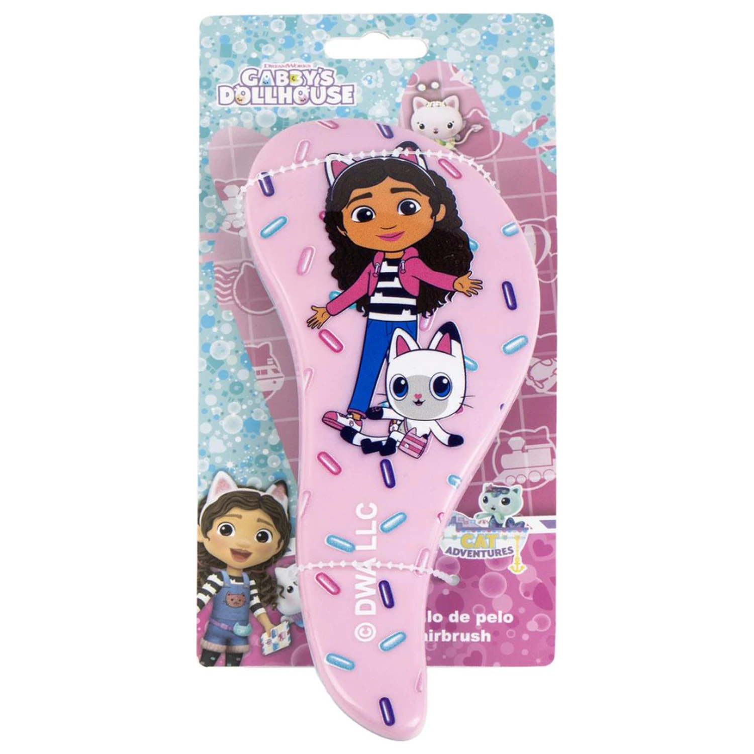 Gabby's Dollhouse Ružičasta četka za kosu, češalj 20 cm fotografija proizvoda