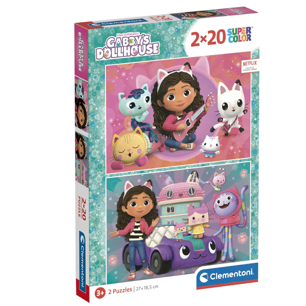 Gabbys Dollhouse puzzle 2x20 komada fotografija proizvoda