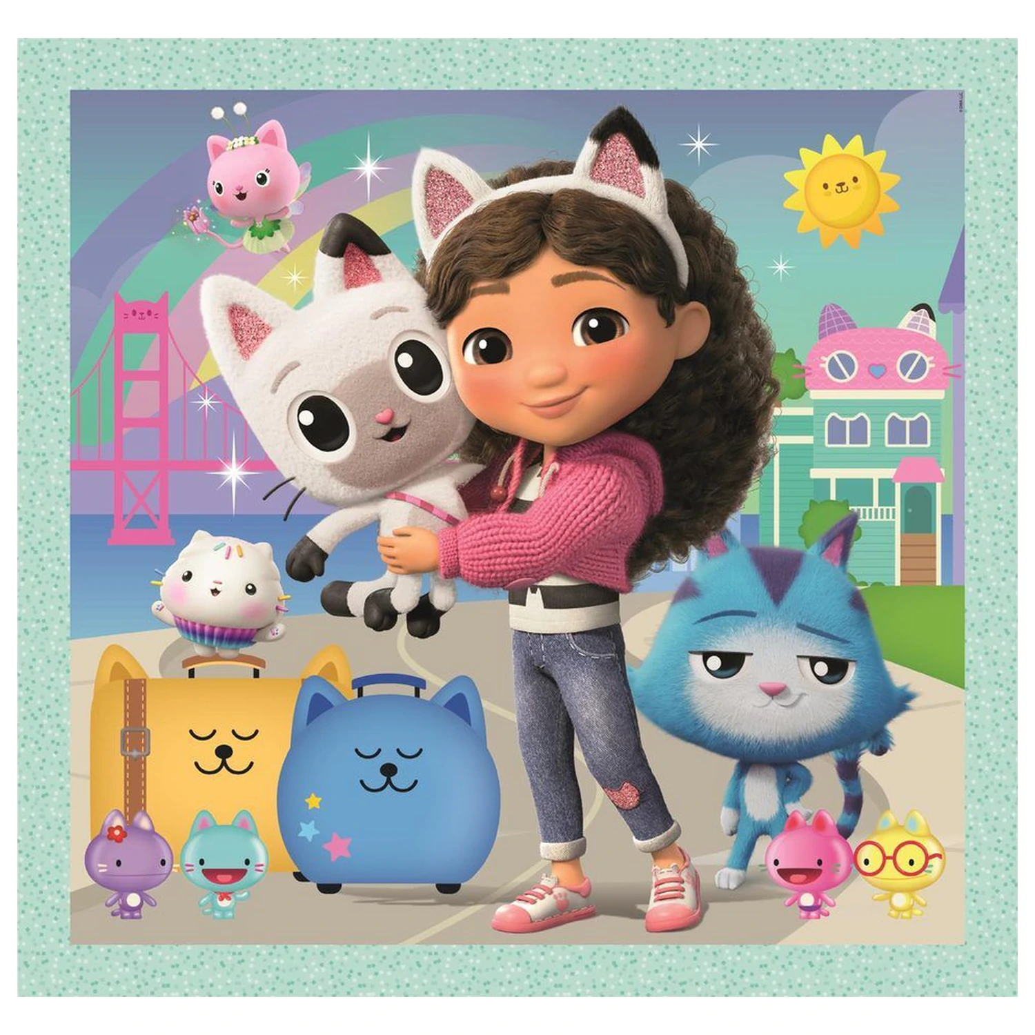 Gabbys Dollhouse puzzle 3x48 komada fotografija proizvoda