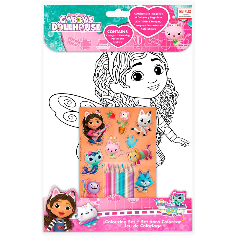Gabbys Dollhouse set za bojanje + naljepnice fotografija proizvoda