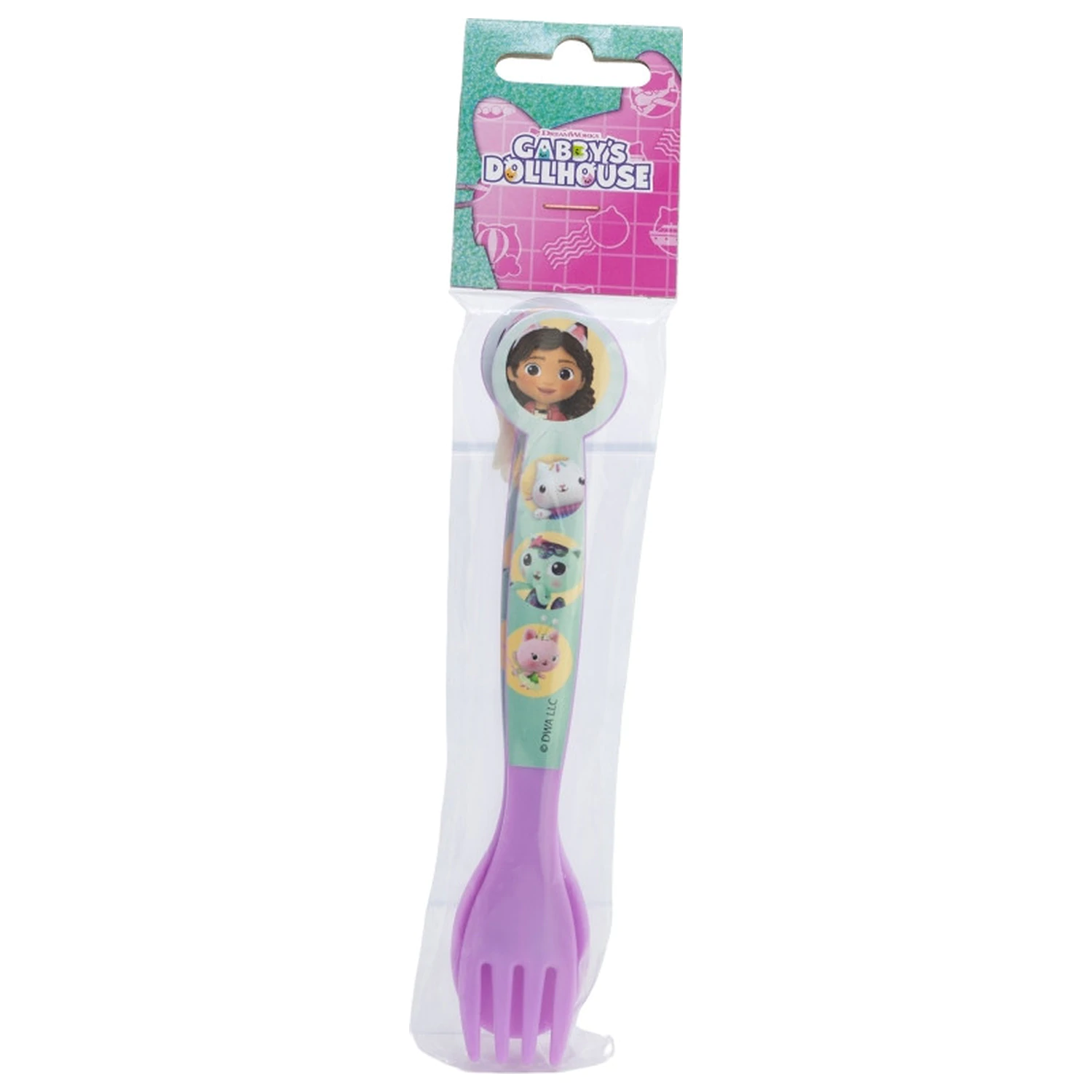 Gabby's Dollhouse Wonderland Plastični set pribora za jelo - 2 komada fotografija proizvoda