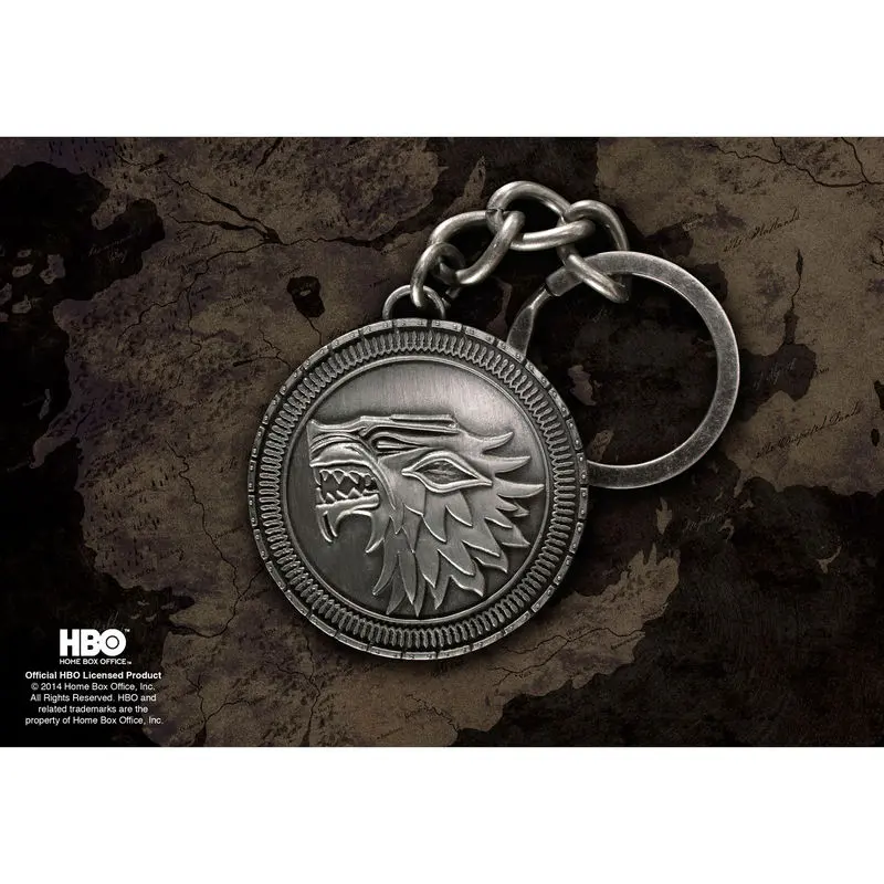 Game of Thrones Stark Štit privjesak za ključeve fotografija proizvoda