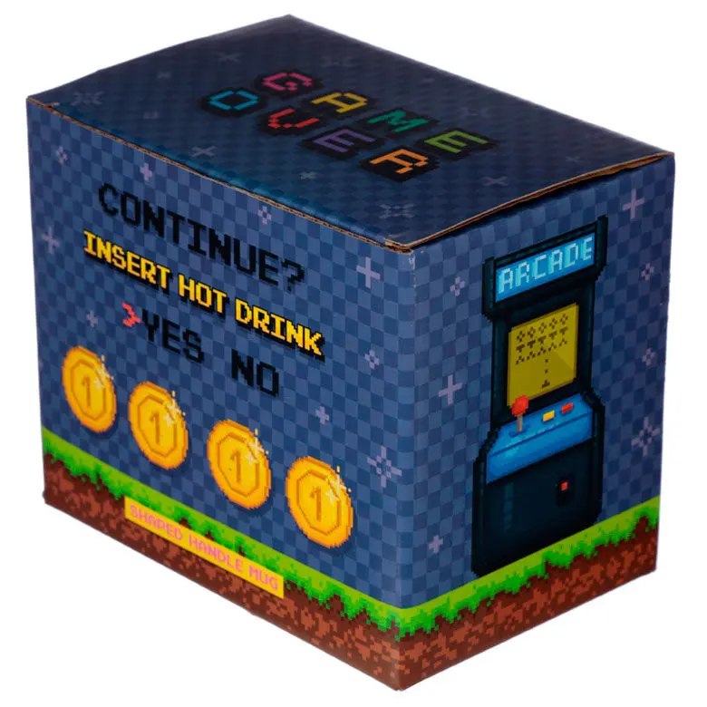 Game Over Joystick Pixel šalice s ručkom u obliku piksela fotografija proizvoda