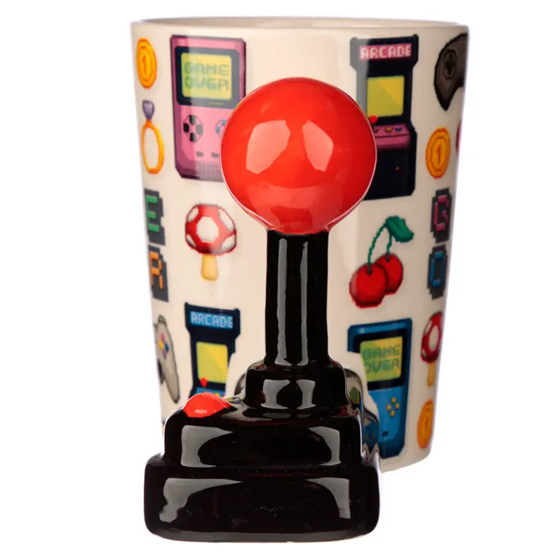 Game Over Joystick Pixel šalice s ručkom u obliku piksela fotografija proizvoda