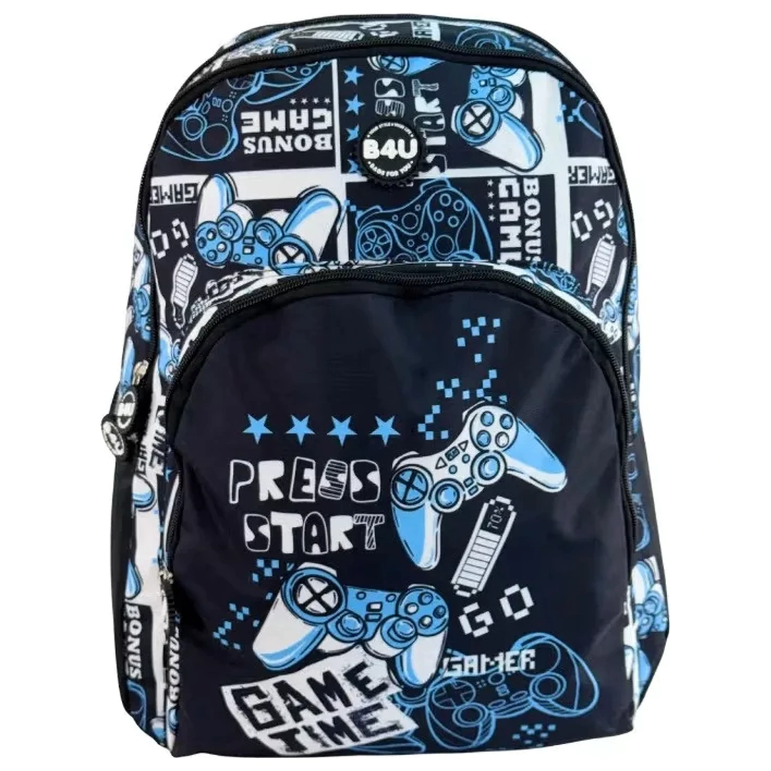 Gamer Press Start školska torba, torba 44 cm fotografija proizvoda