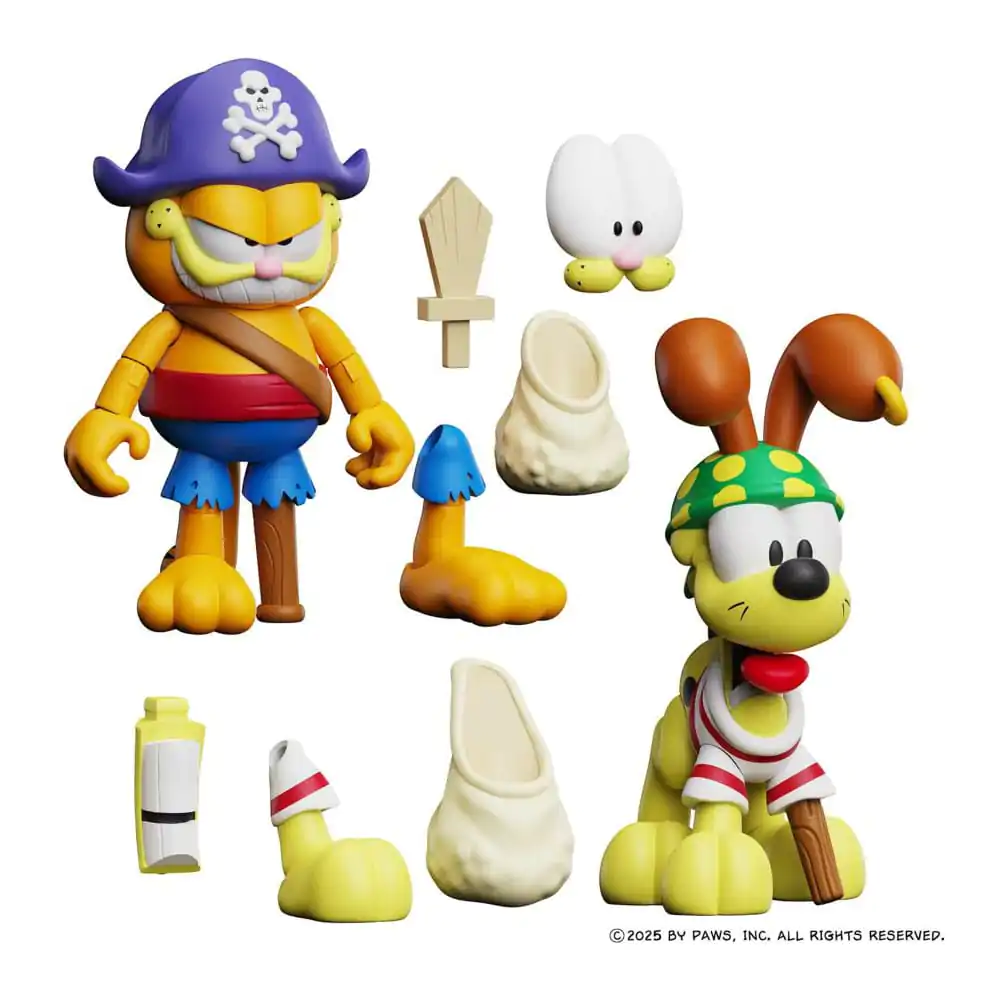 Garfield akcijske figure set od 2 Pirate Garfield i Pirate Odie fotografija proizvoda