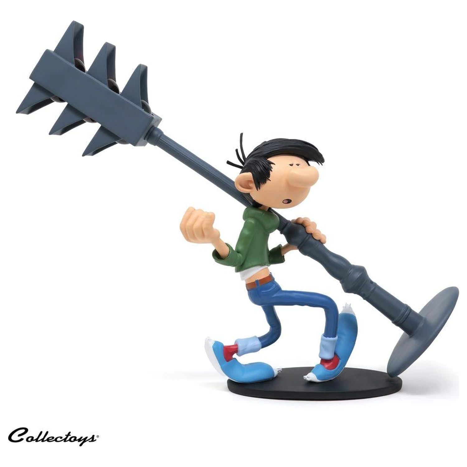Gaston Lagaffe Figurine Resine Invention of traffic light 25 cm fotografija proizvoda