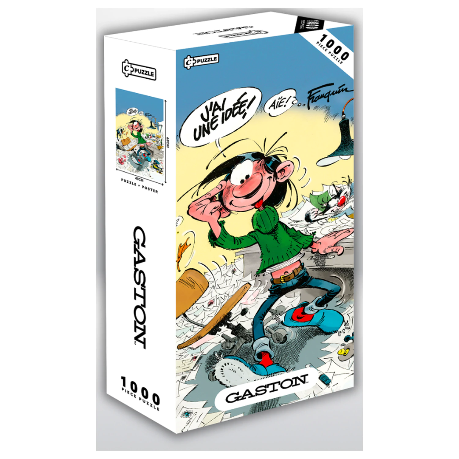Gaston Lagaffe - J'ai une idée Poster + Slagalica 1000 komada fotografija proizvoda