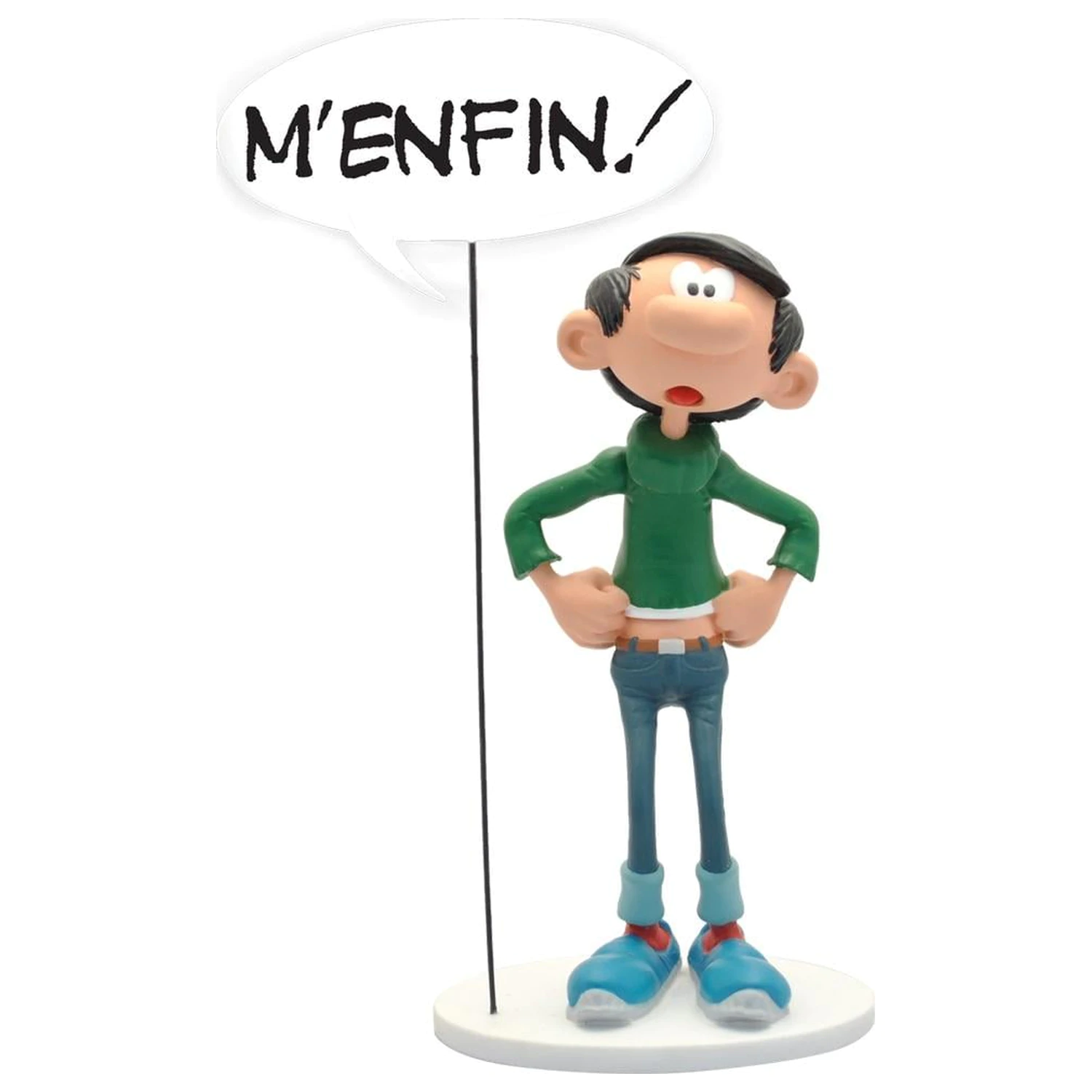 Gaston Lagaffe M'enfin statua 20 cm fotografija proizvoda