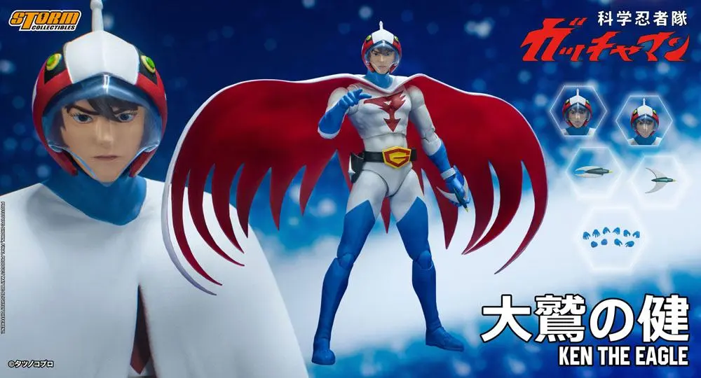 Gatchaman Action Figure 1/12 Ken the Eagle 18 cm Figura fotografija proizvoda