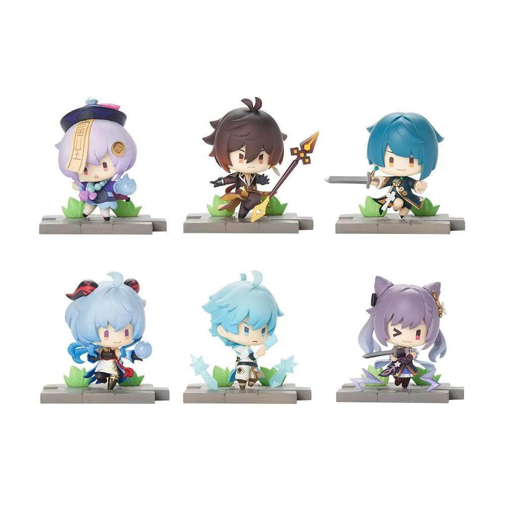 Genshin Impact Kolekcija scena bitke Mini Figure 6-Pack Liyue Edition 6 cm fotografija proizvoda