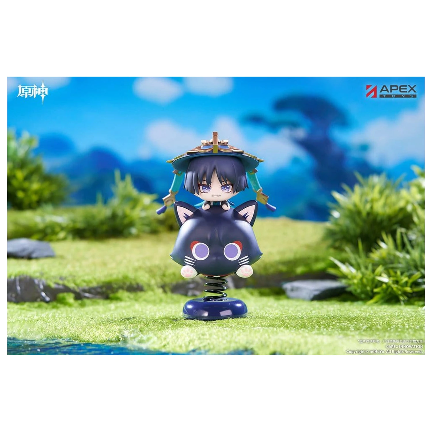 Genshin Impact Chibi Chara Yurayura Stand PVC figura Wanderer 11 cm fotografija proizvoda
