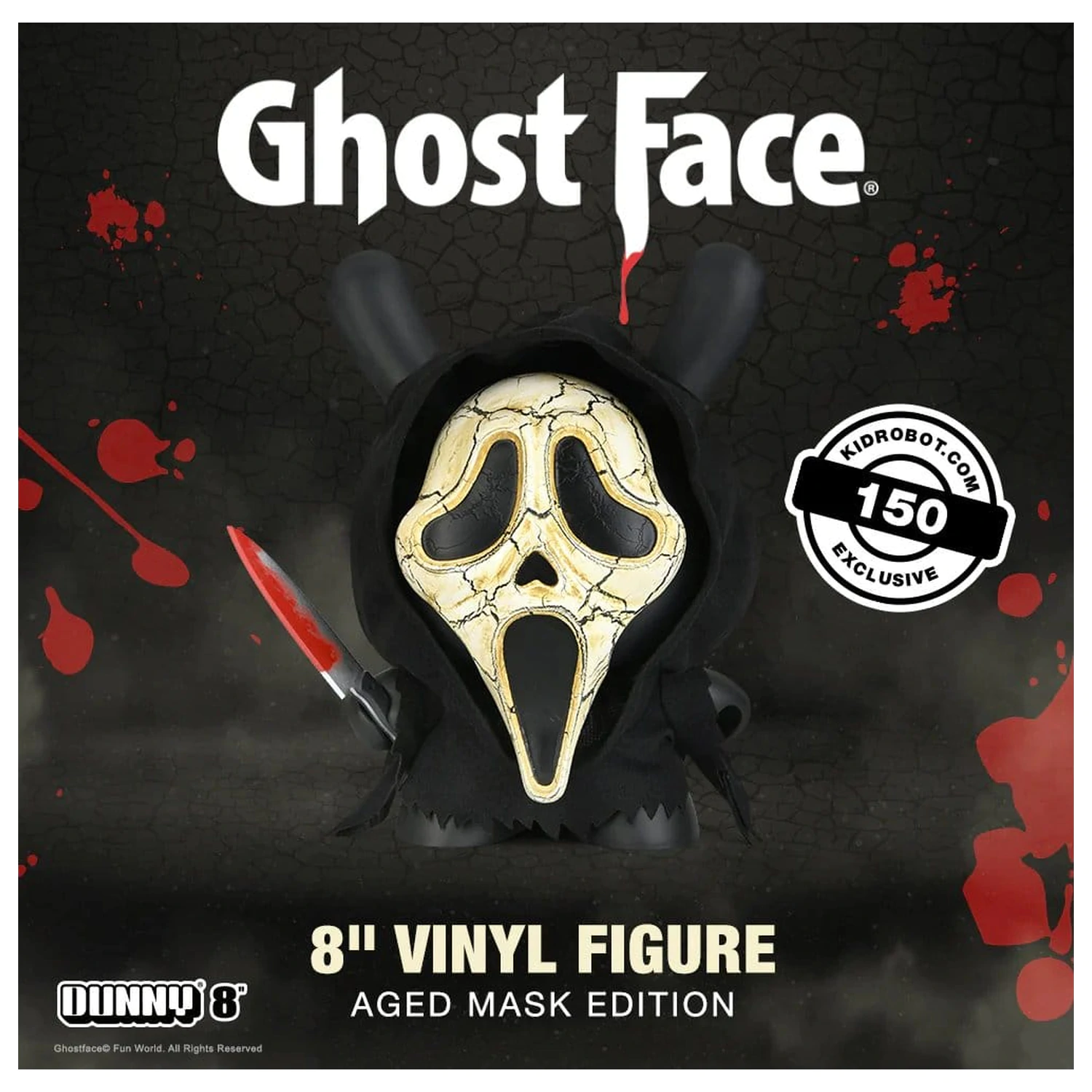 Ghost Face Dunny Umjetnička igračka vinilna figura izdanje Stara maska 20 cm fotografija proizvoda