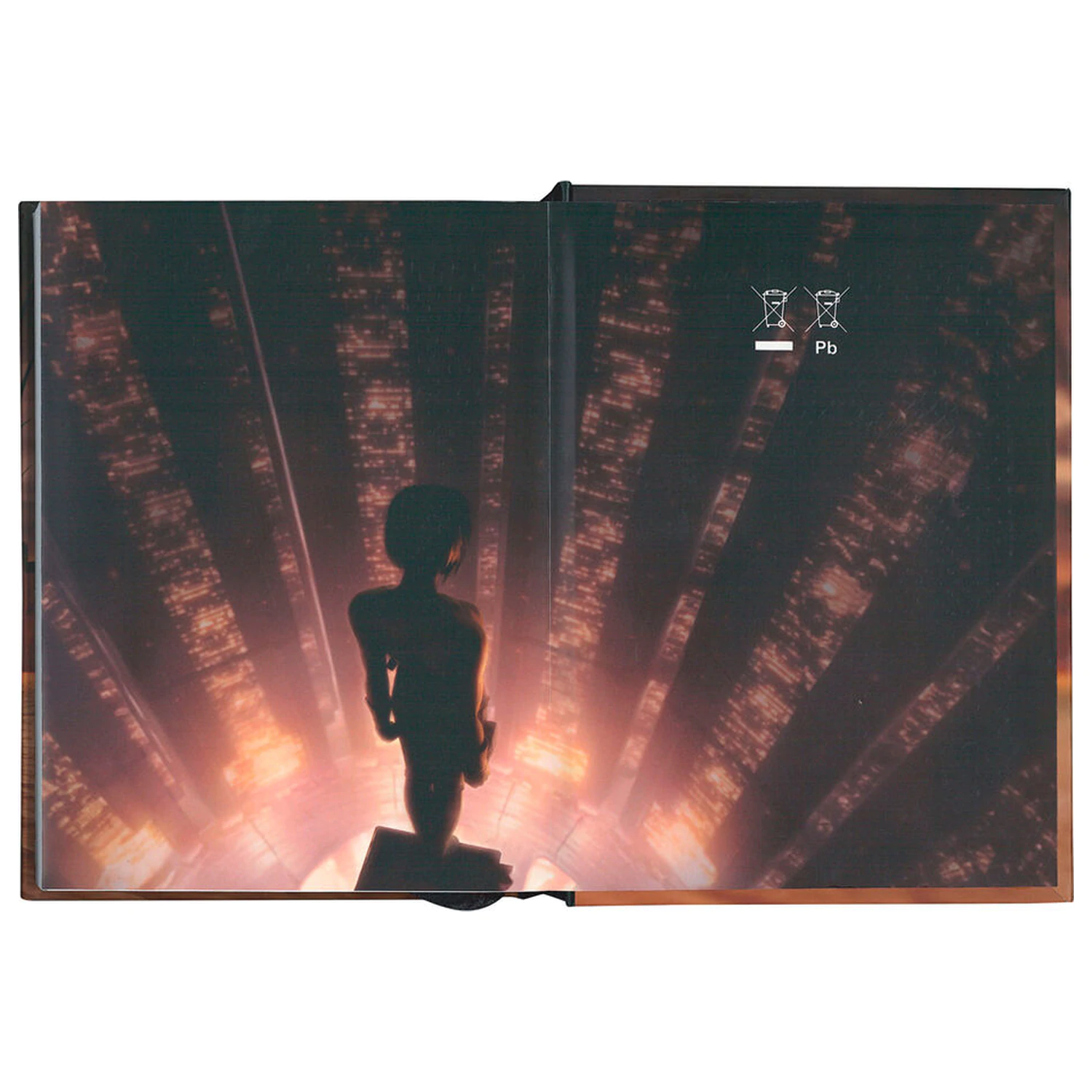 Ghost in the Shell bilježnica za grad s lampom fotografija proizvoda